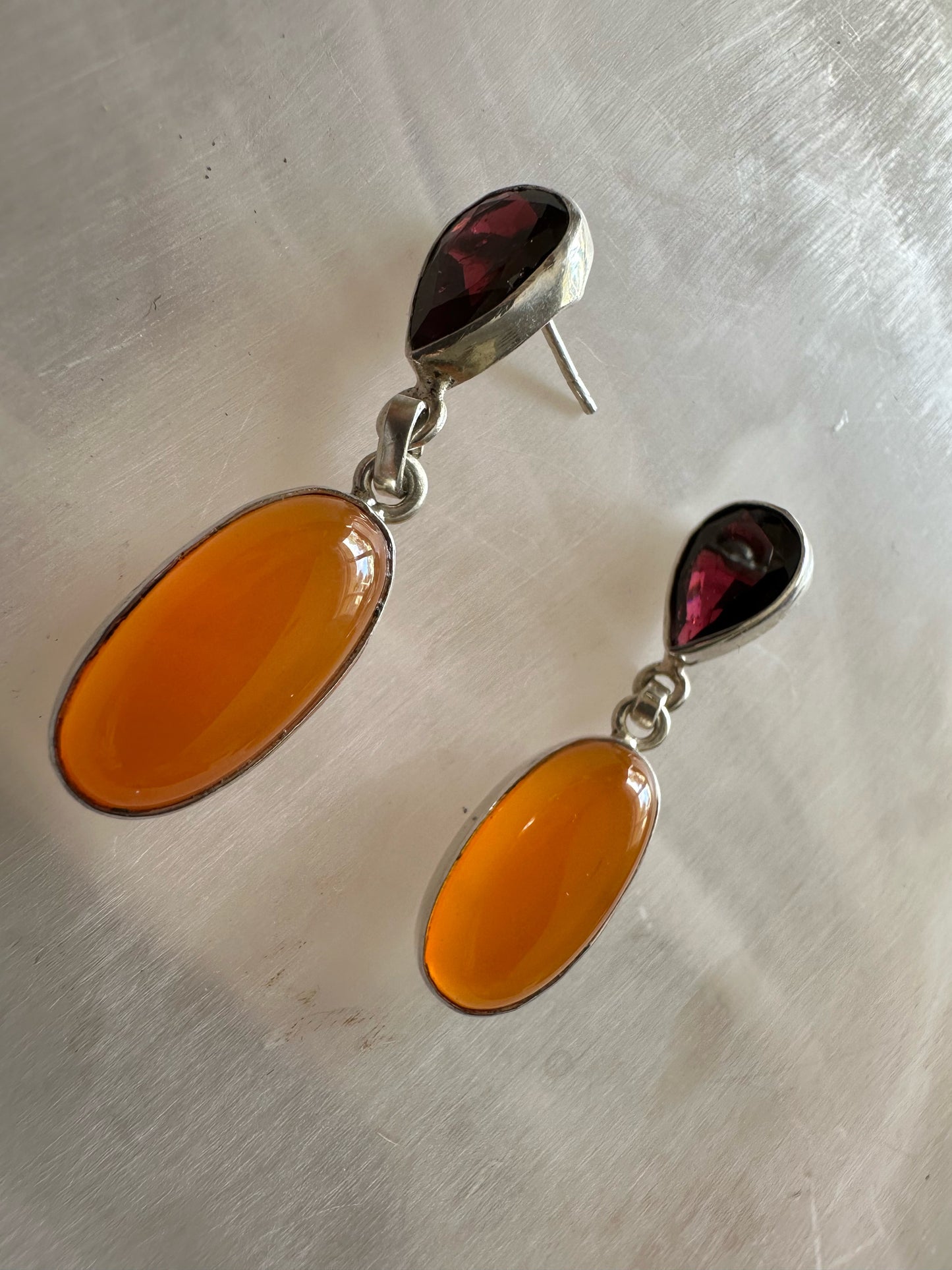 Carnelian with Garnet