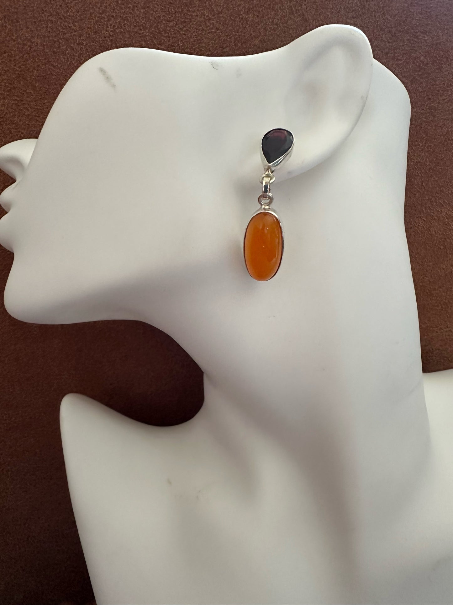 Carnelian with Garnet