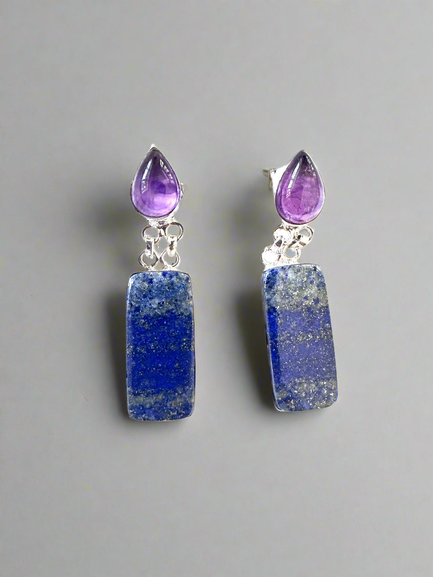 Lapis Lazuli with Amethyst