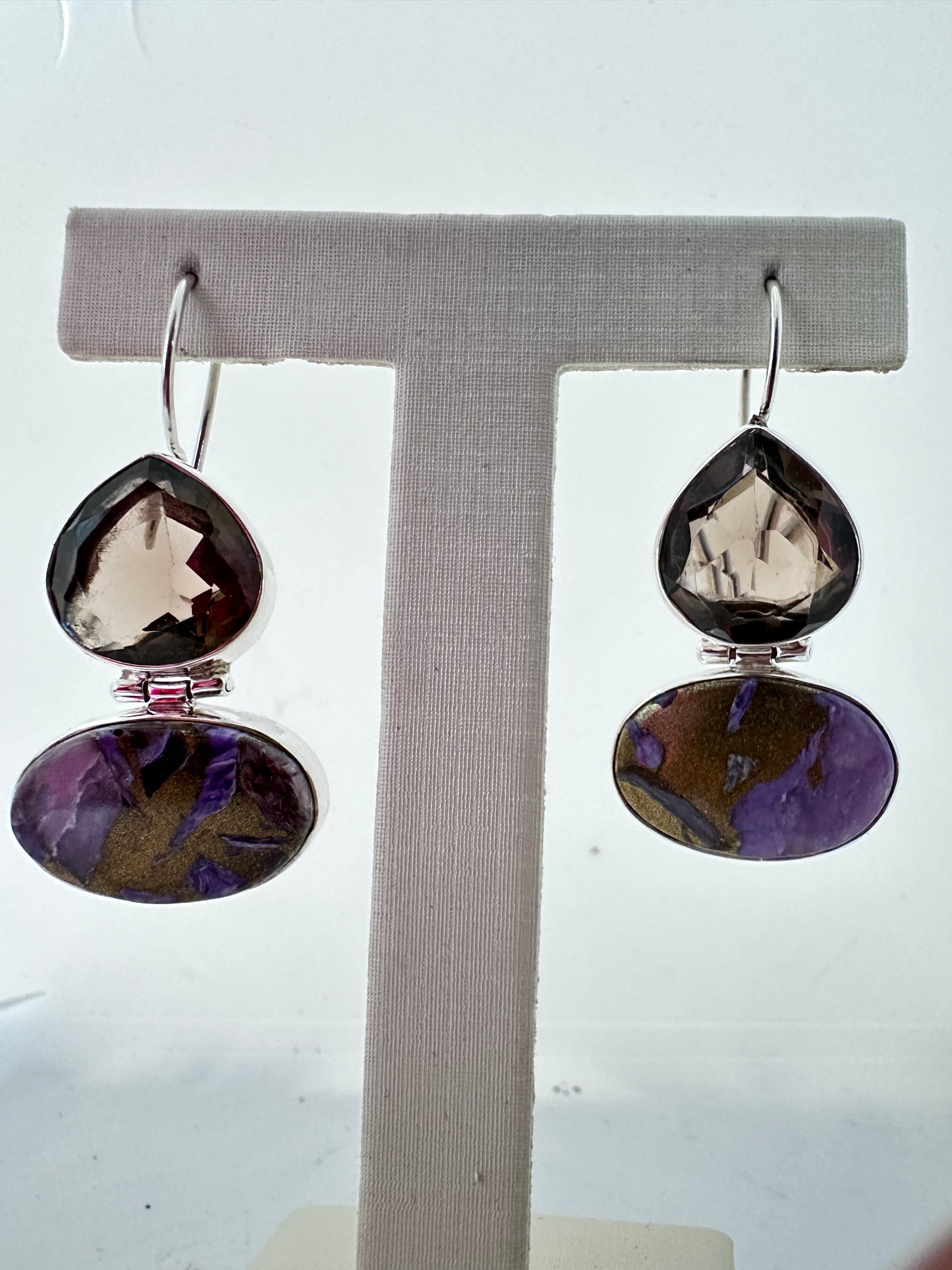 Mohave Copper Charoite with Smoky Quartz