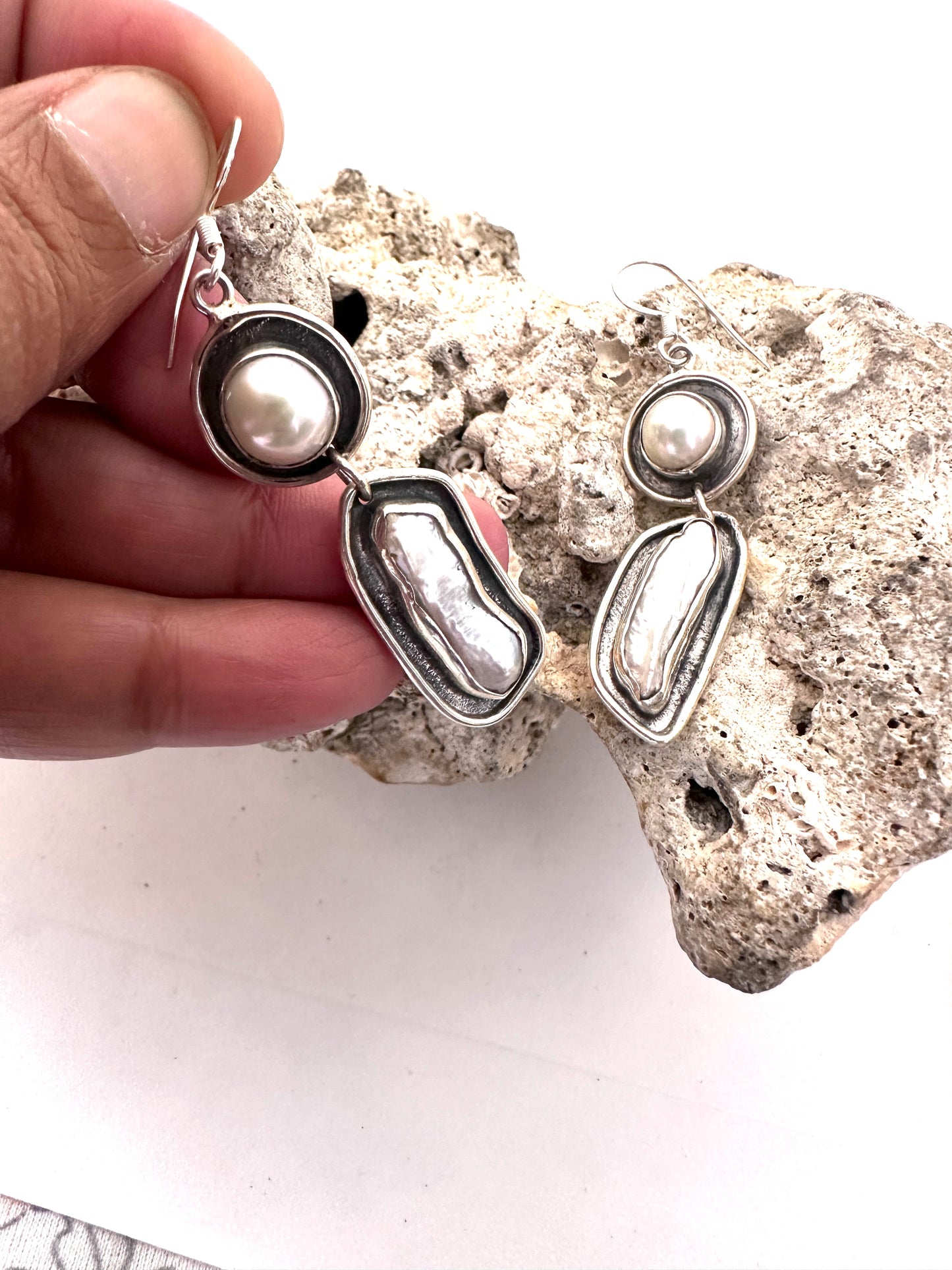 Pearl with Biwa Pearl