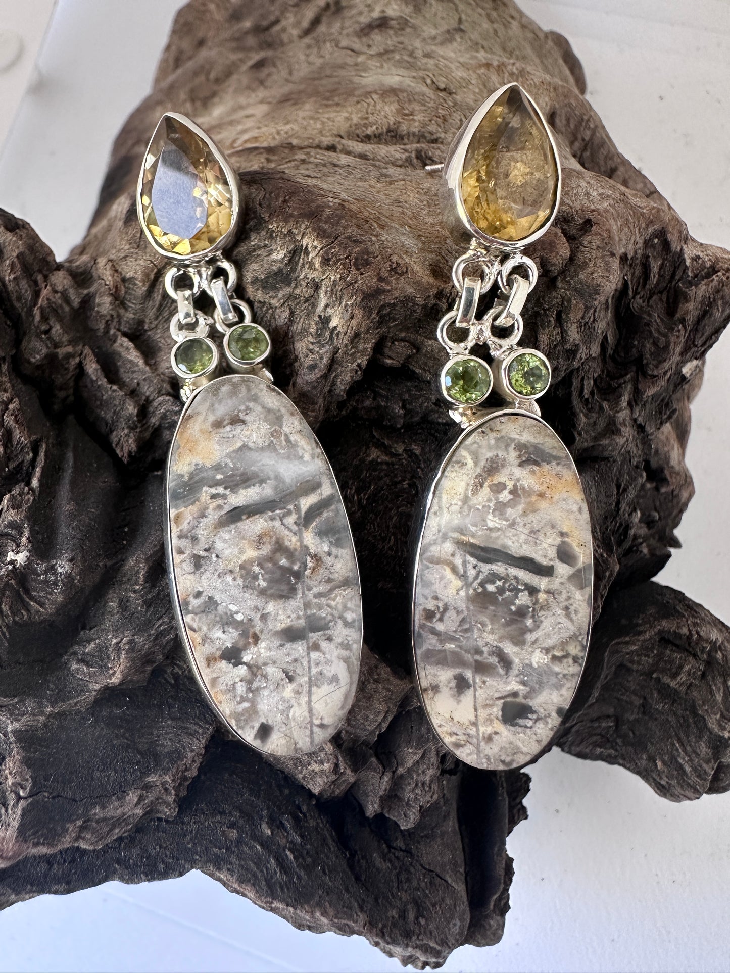 Malingana Jasper with Peridot and Citrine