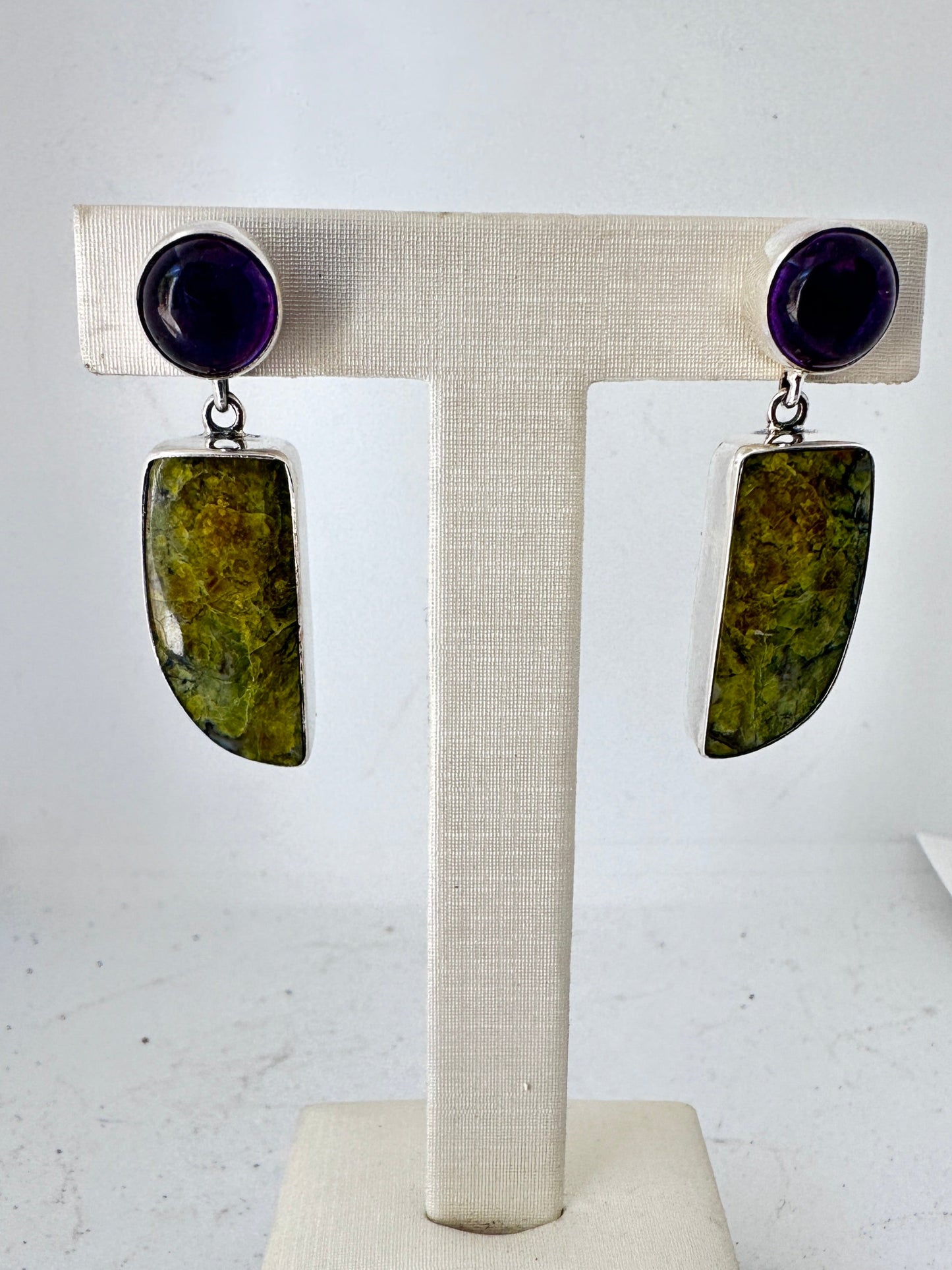 Madagascar Green Opal with Amethyst
