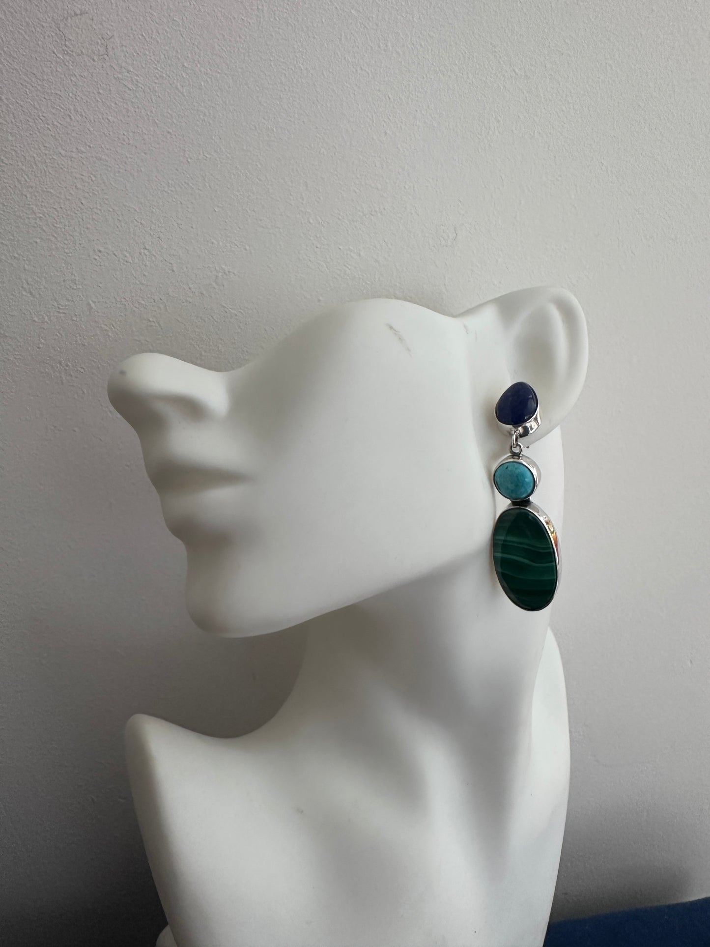 Malachite with Turquoise and Lapis Lazuli