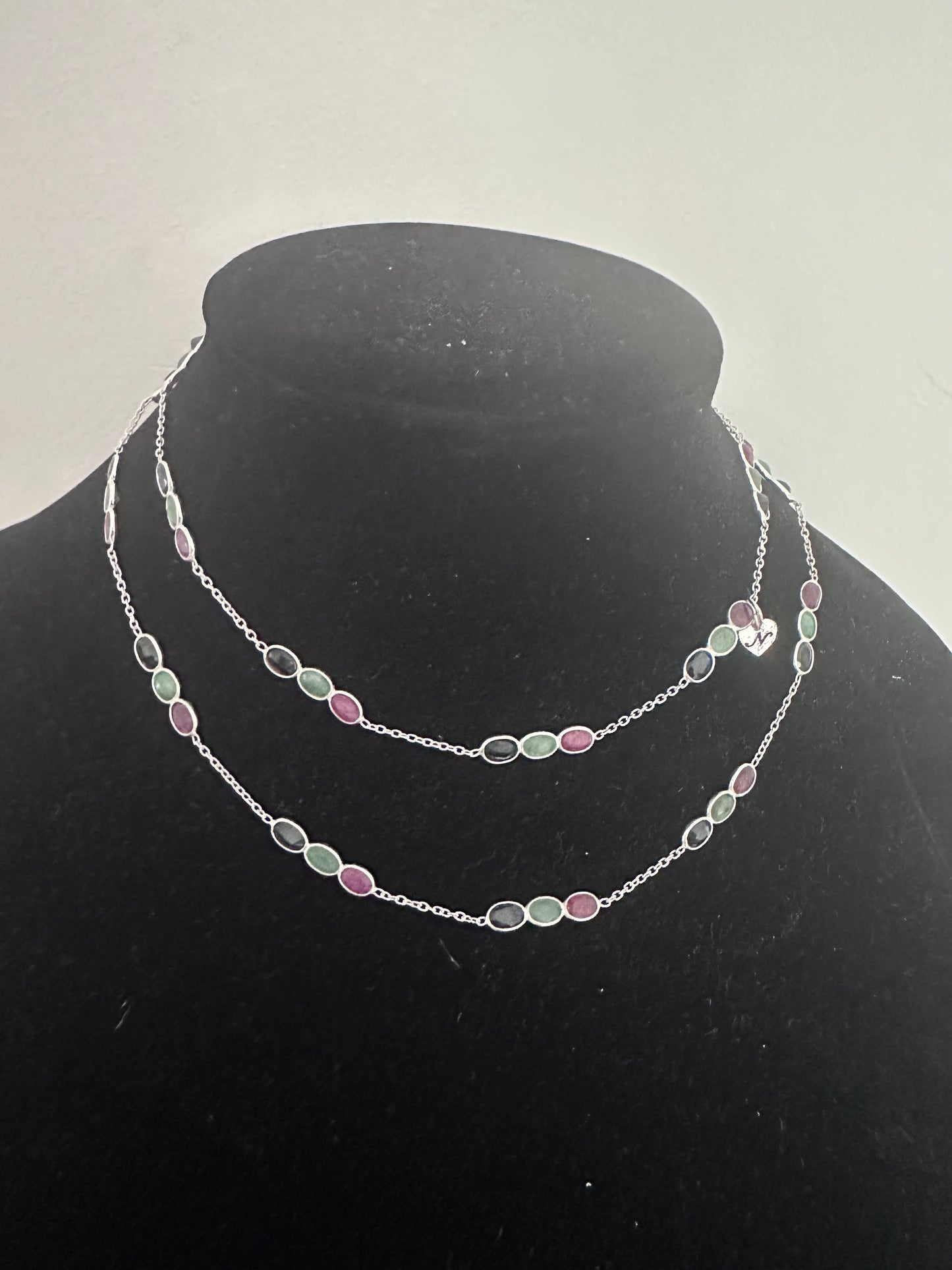 Ruby with Emerald and Black Onyx