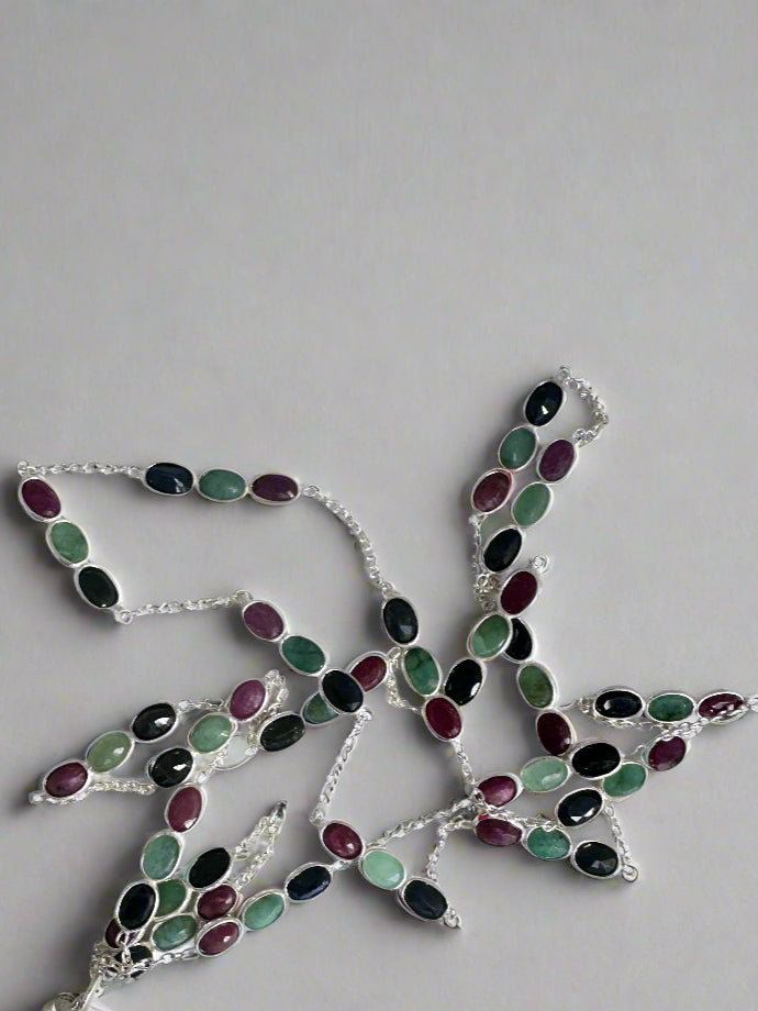 Ruby with Emerald and Black Onyx