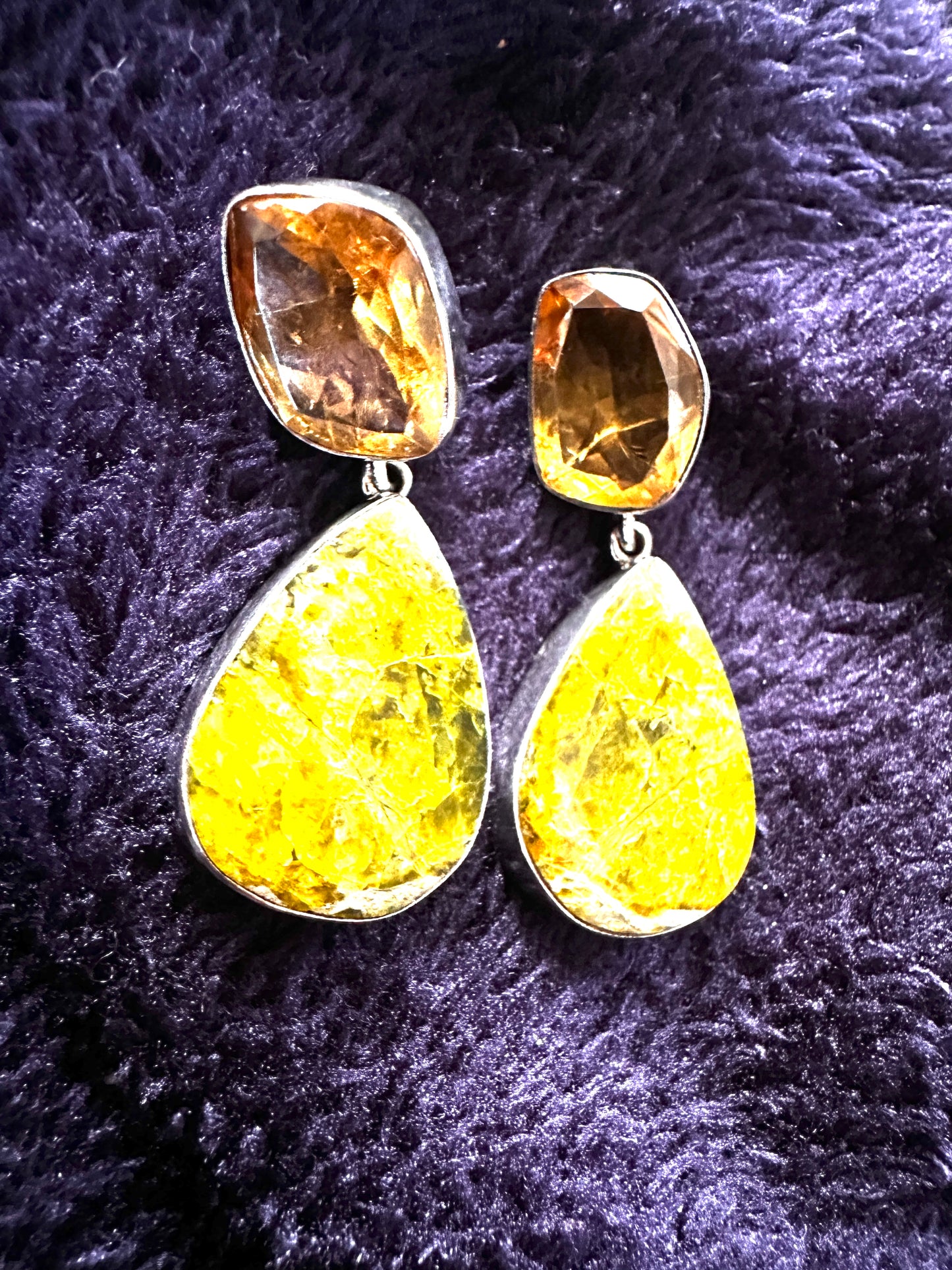 Madagascar Green Opal with Citrine