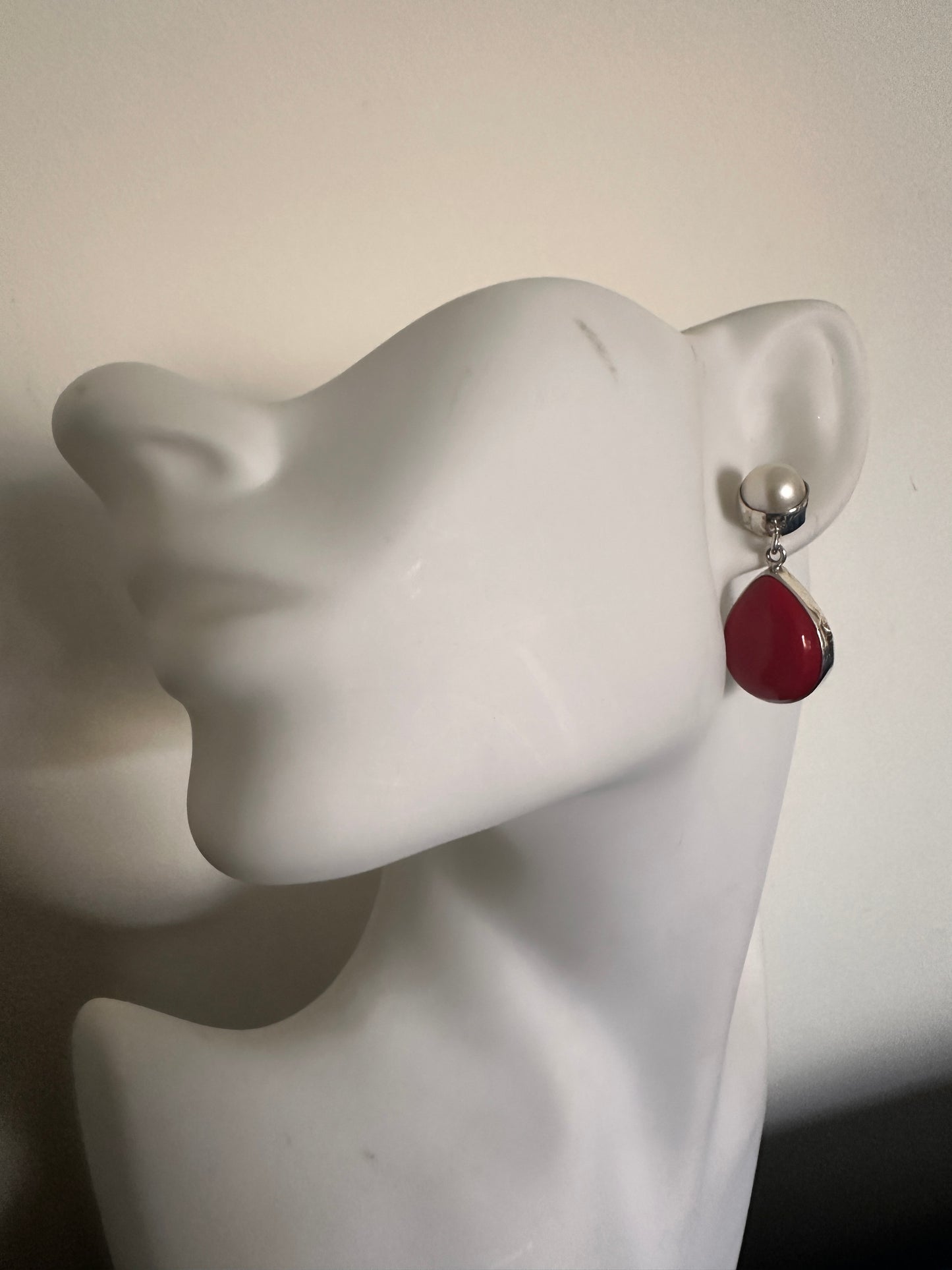 Red Coral with Pearl