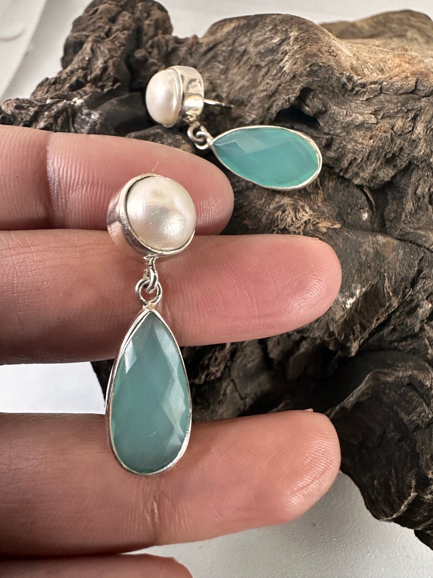 Chalcedony with Pearl