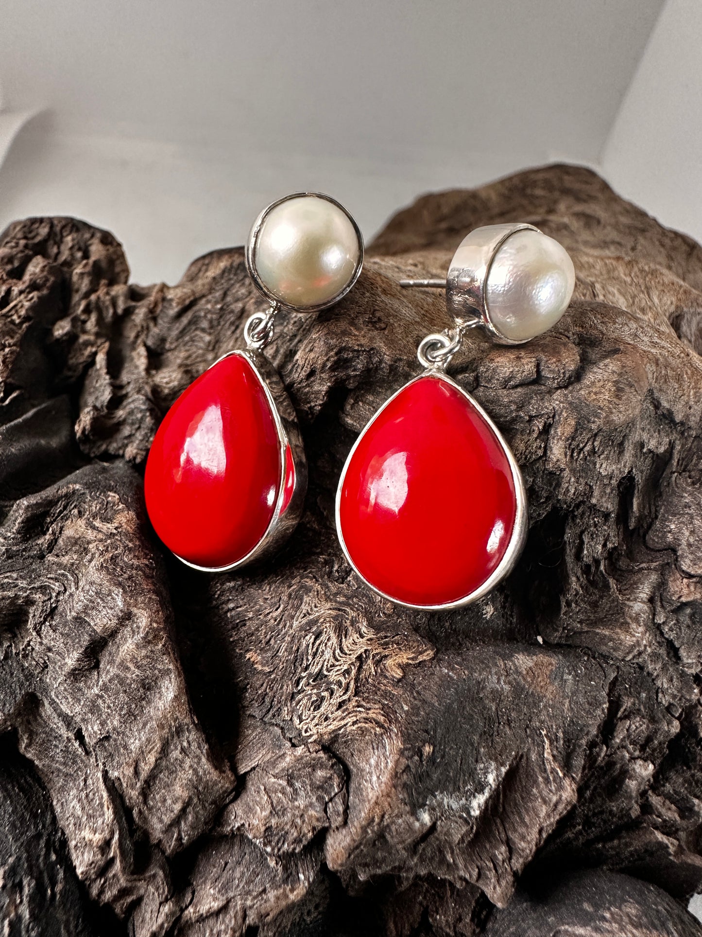 Red Coral with Pearl