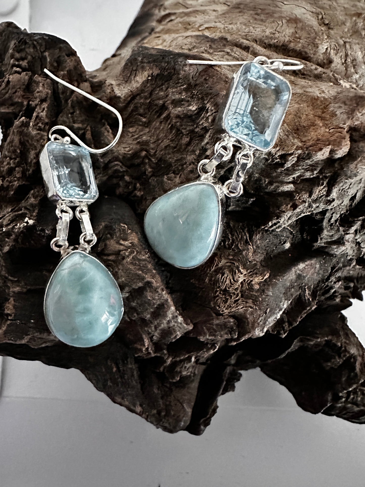 Blue Topaz with Larimar