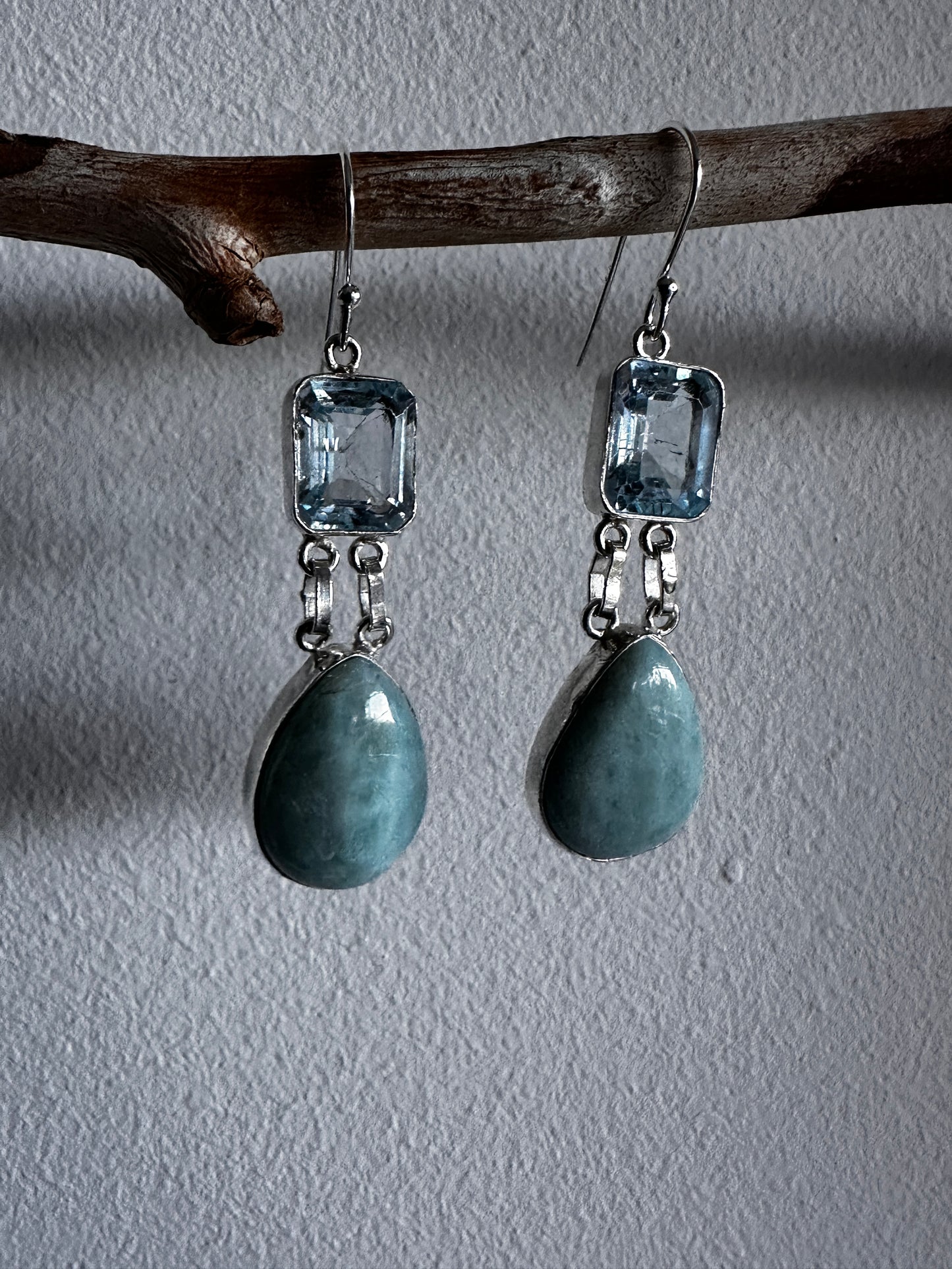 Blue Topaz with Larimar