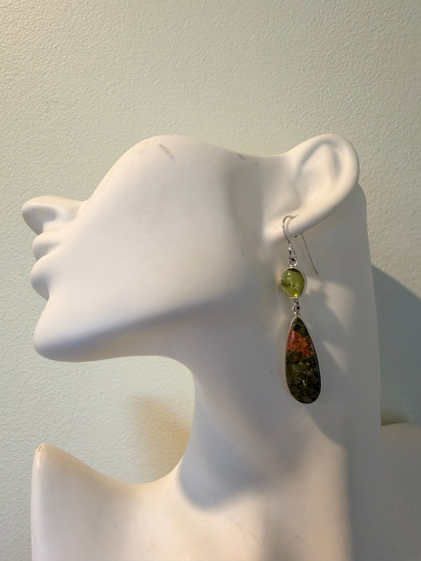 Unakite with Peridot