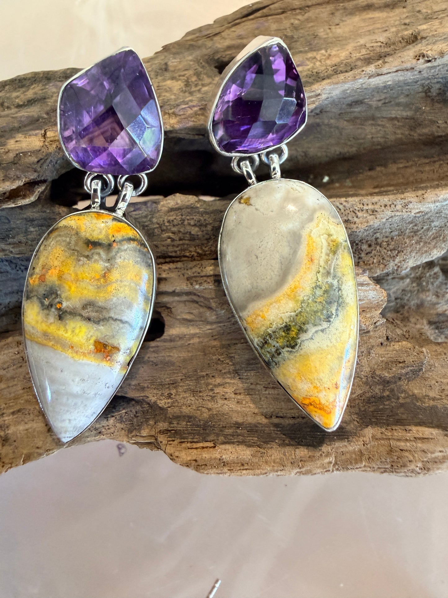 Amethyst with Bumblebee Jasper
