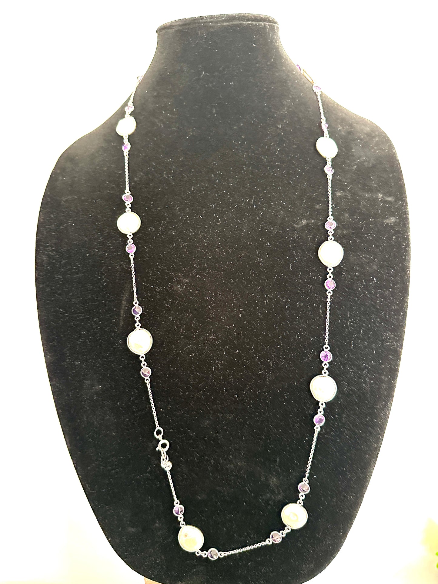 Pearl with Amethyst