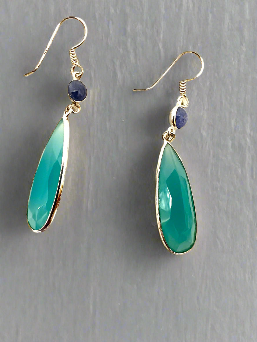 Blue Chancedony with Tanzanite