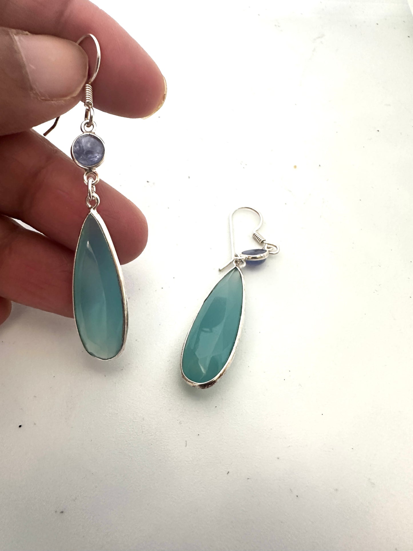 Blue Chancedony with Tanzanite