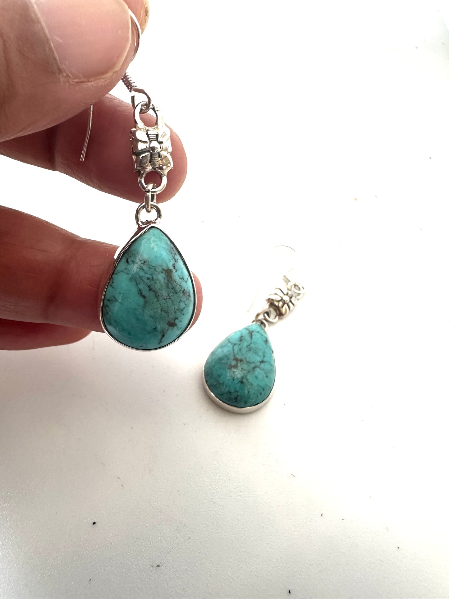 Turquoise with Silver Bead