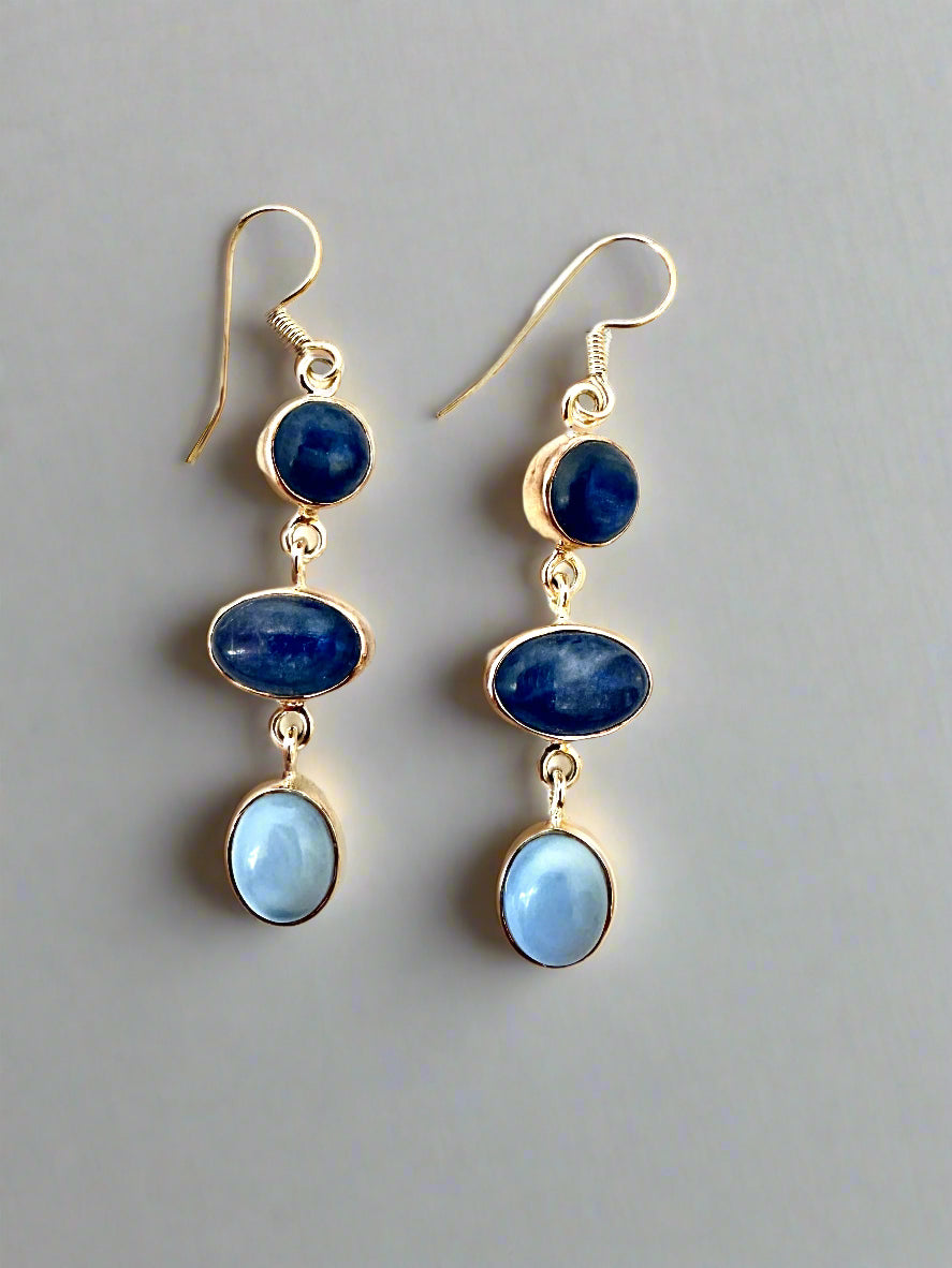 Kyanite with Blue Opal