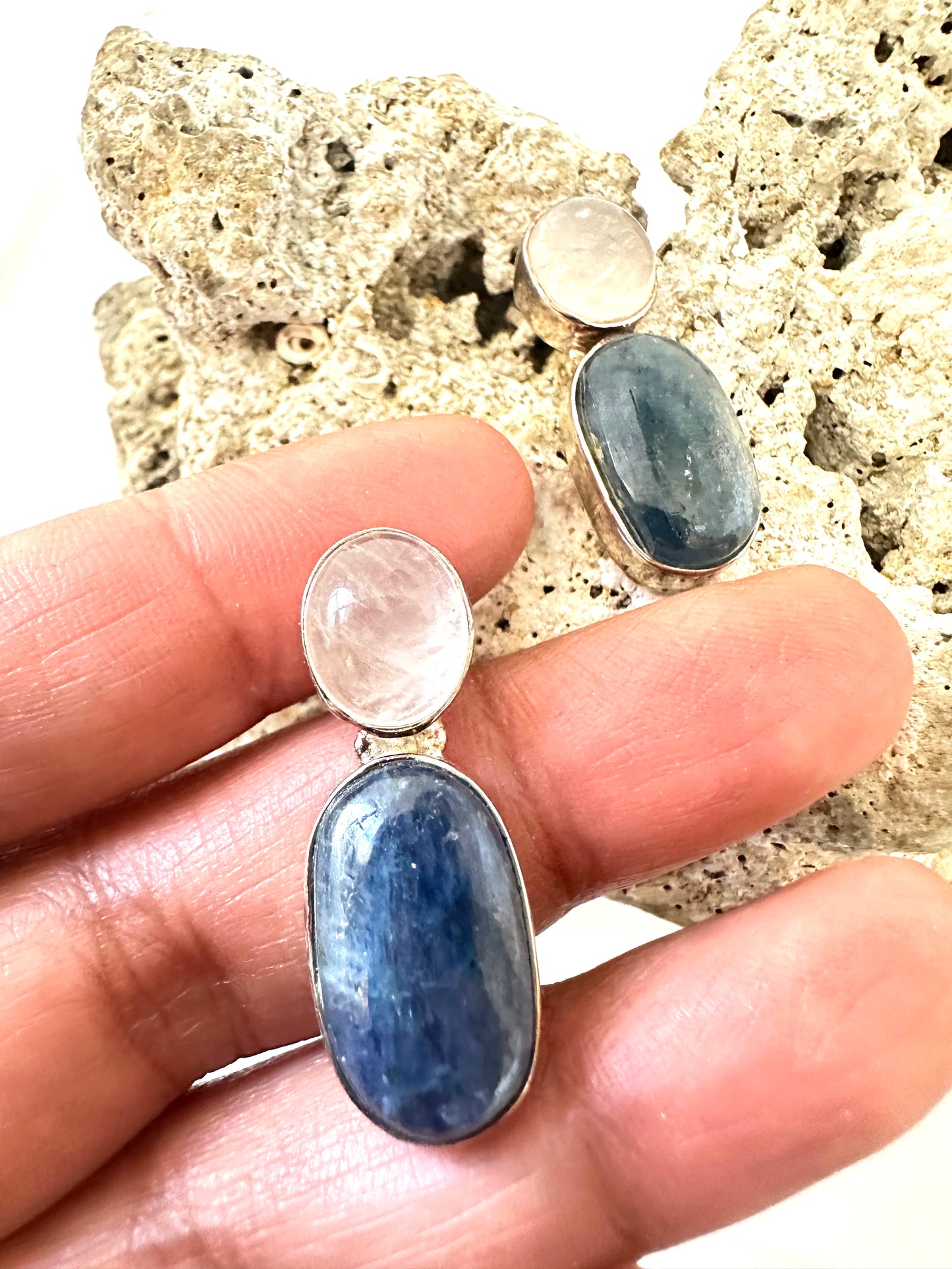 Rose Quartz with Kyanite