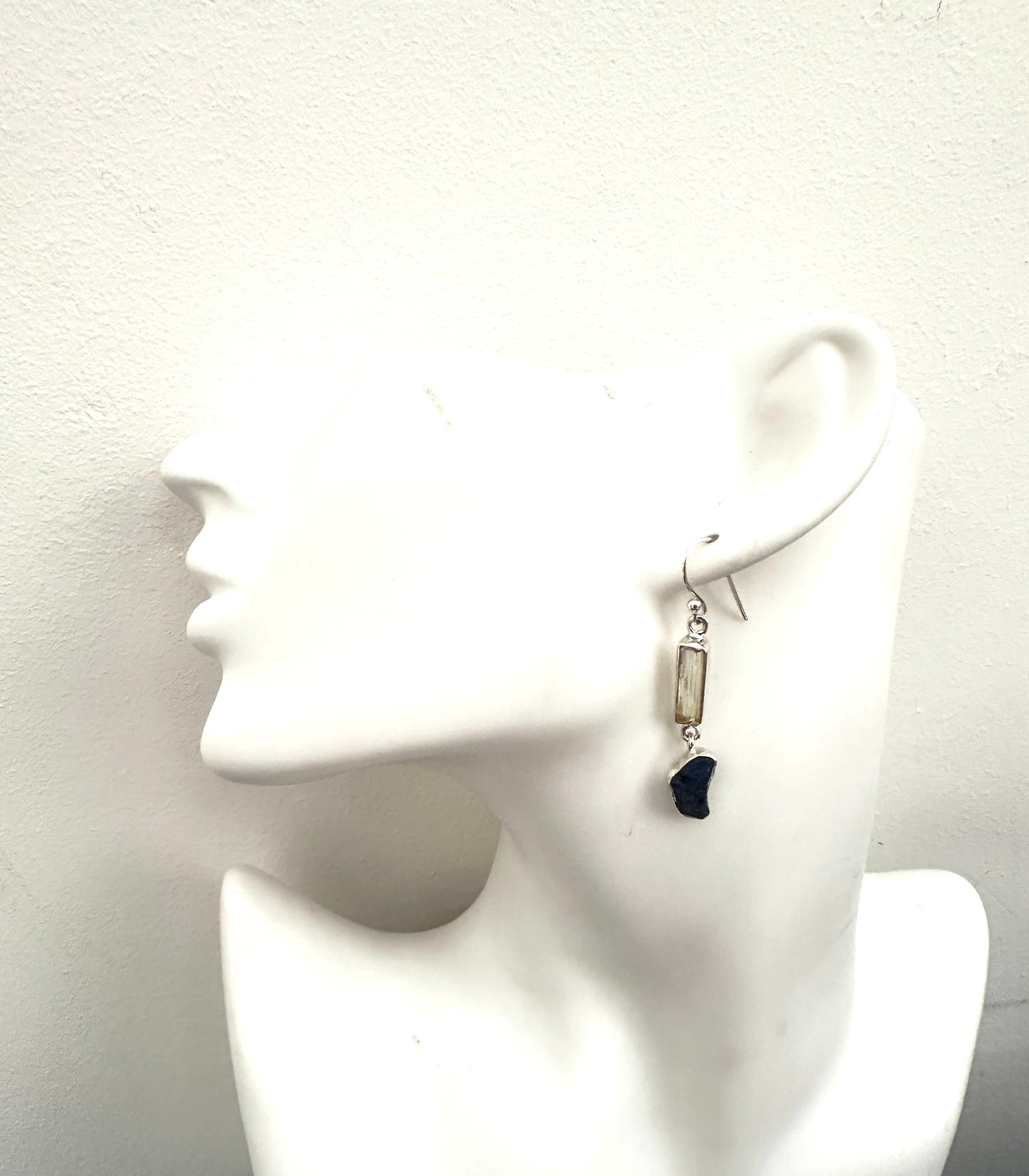 Raw Scapolite with Raw Sapphire