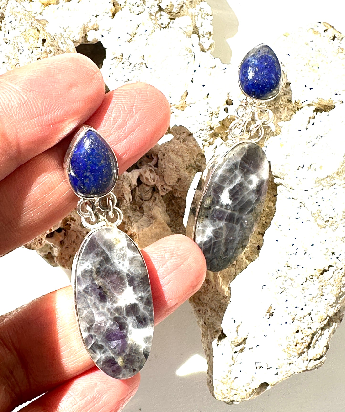 Lapidolite with Lapis Lazuli
