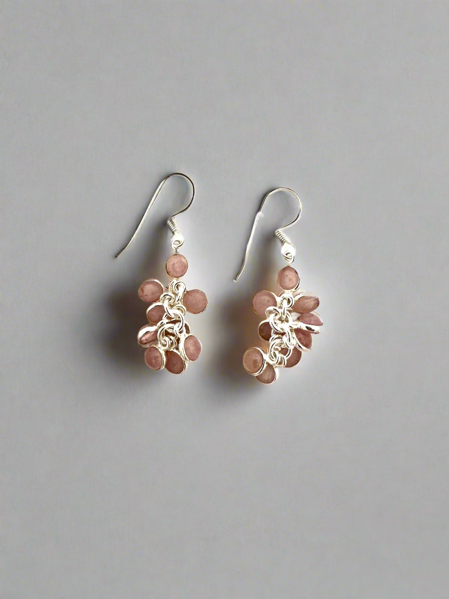 Rose quartz grapes