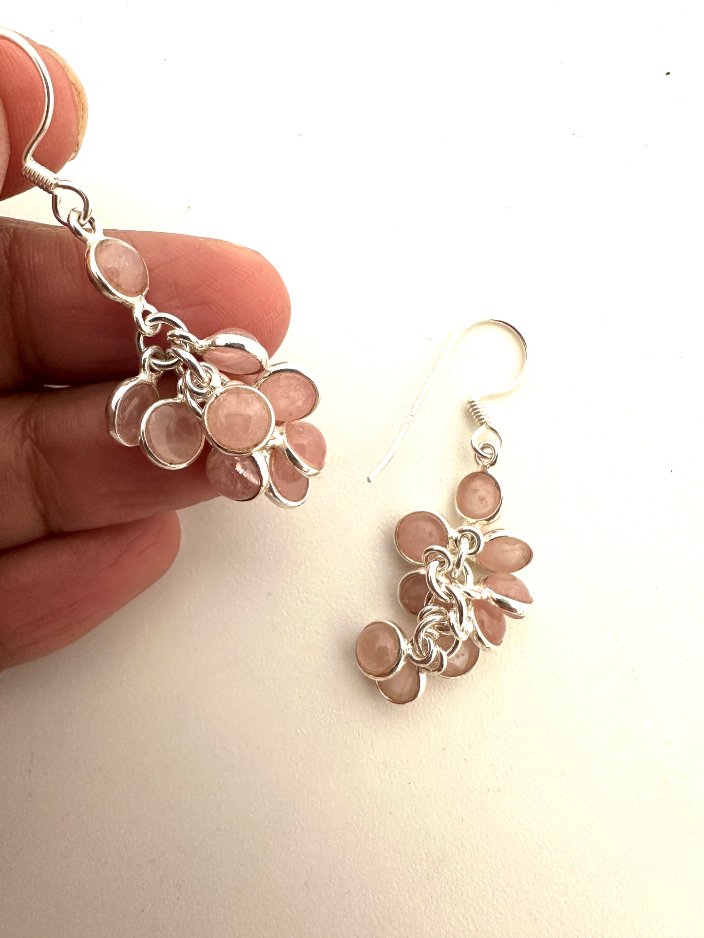 Rose quartz grapes