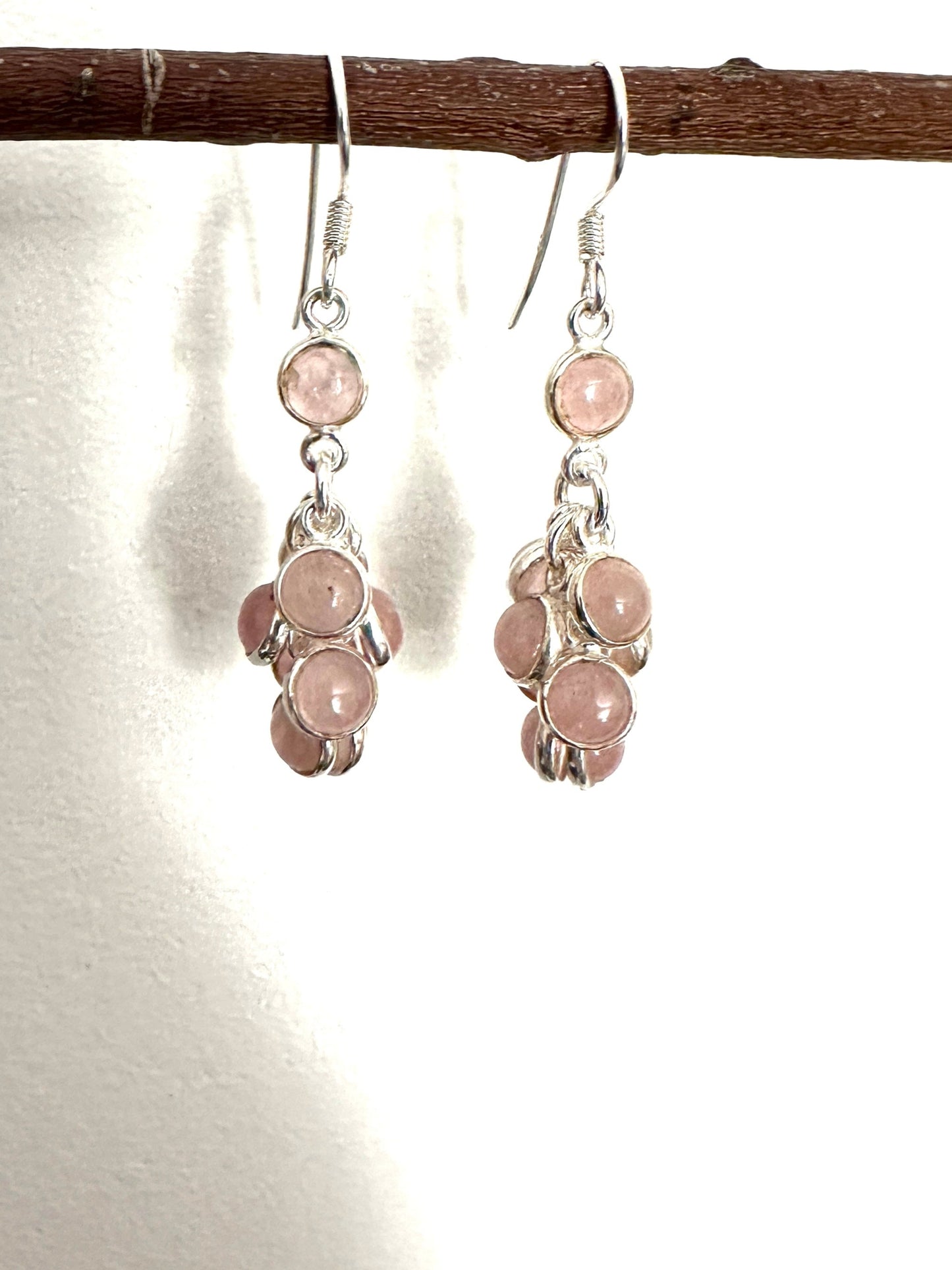 Rose quartz grapes