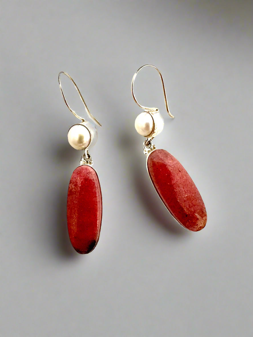 Rhodonite with Pearl