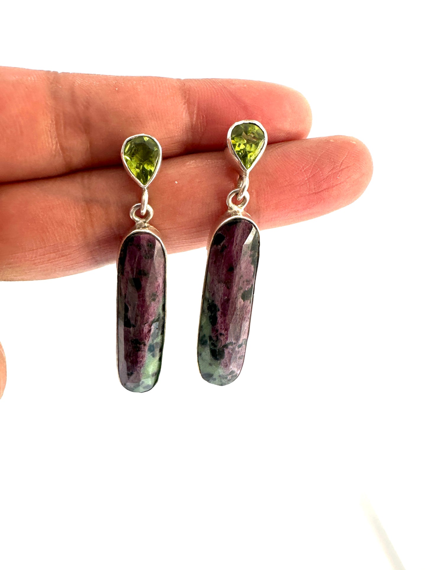 Ruby Zosite with Peridot