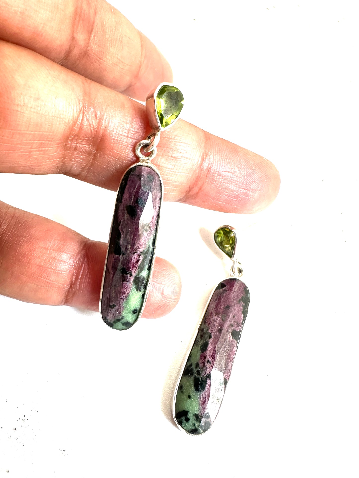 Ruby Zosite with Peridot