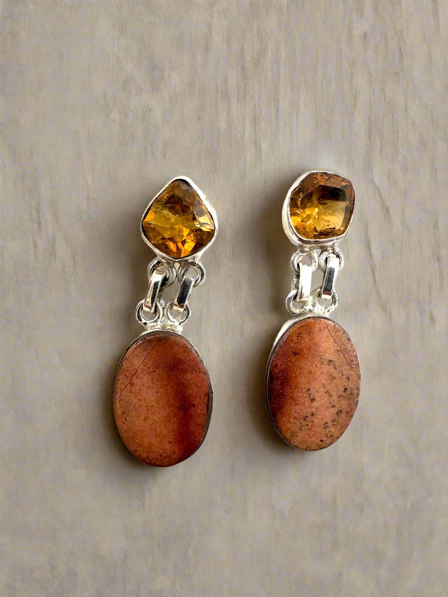 Sponge Coral with Citrine