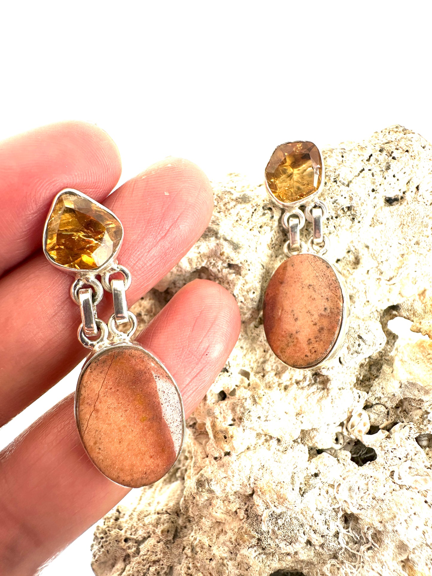Sponge Coral with Citrine