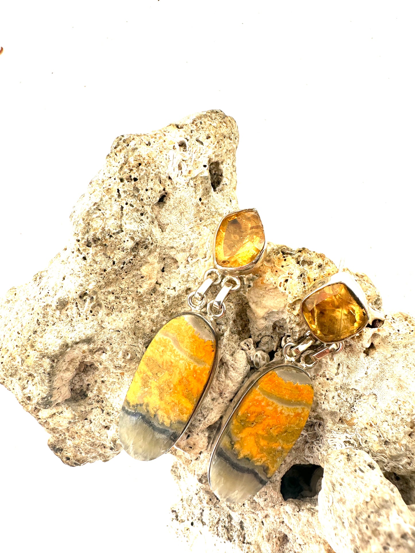 Citrine with Bumble Bee Jasper