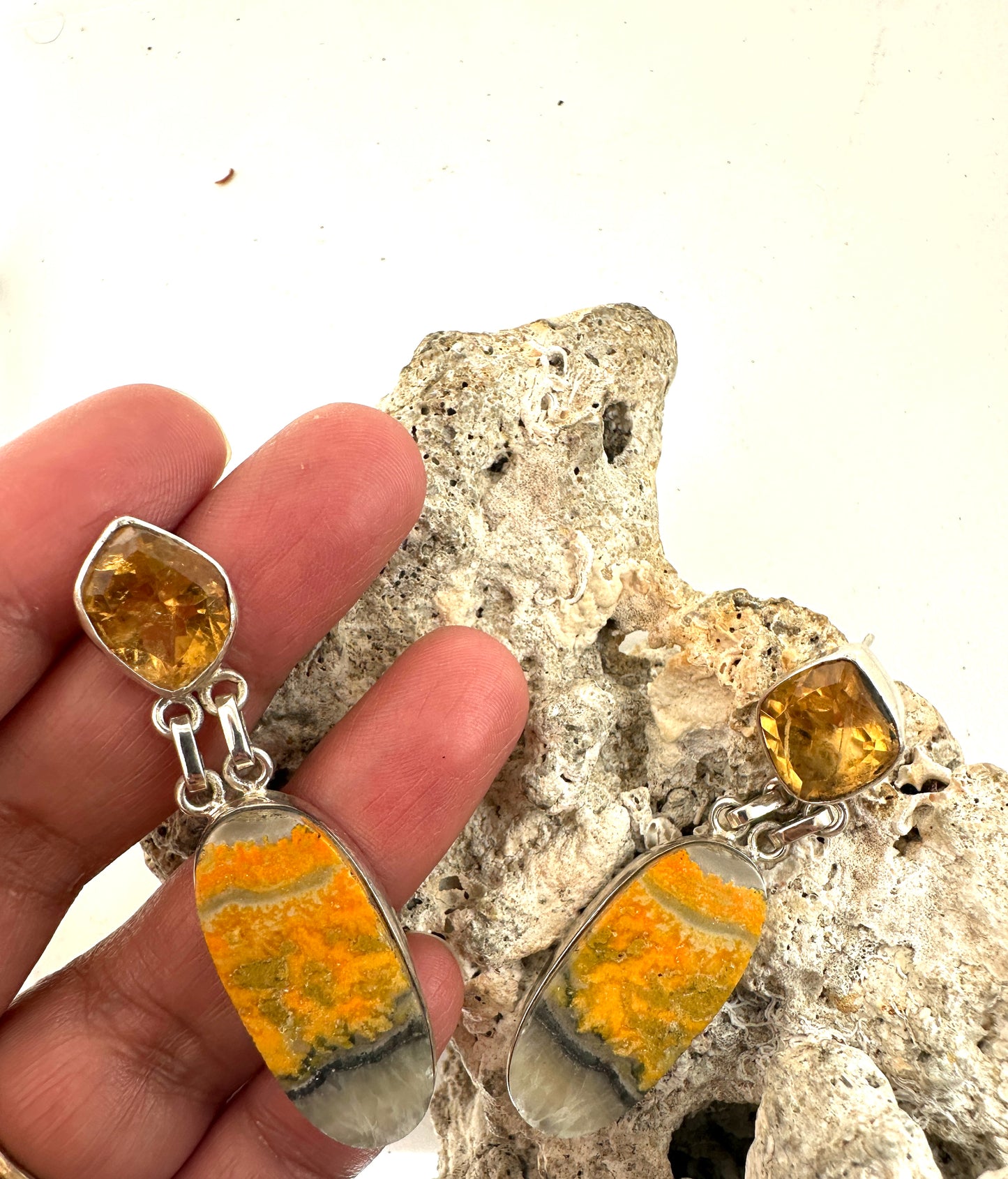 Citrine with Bumble Bee Jasper