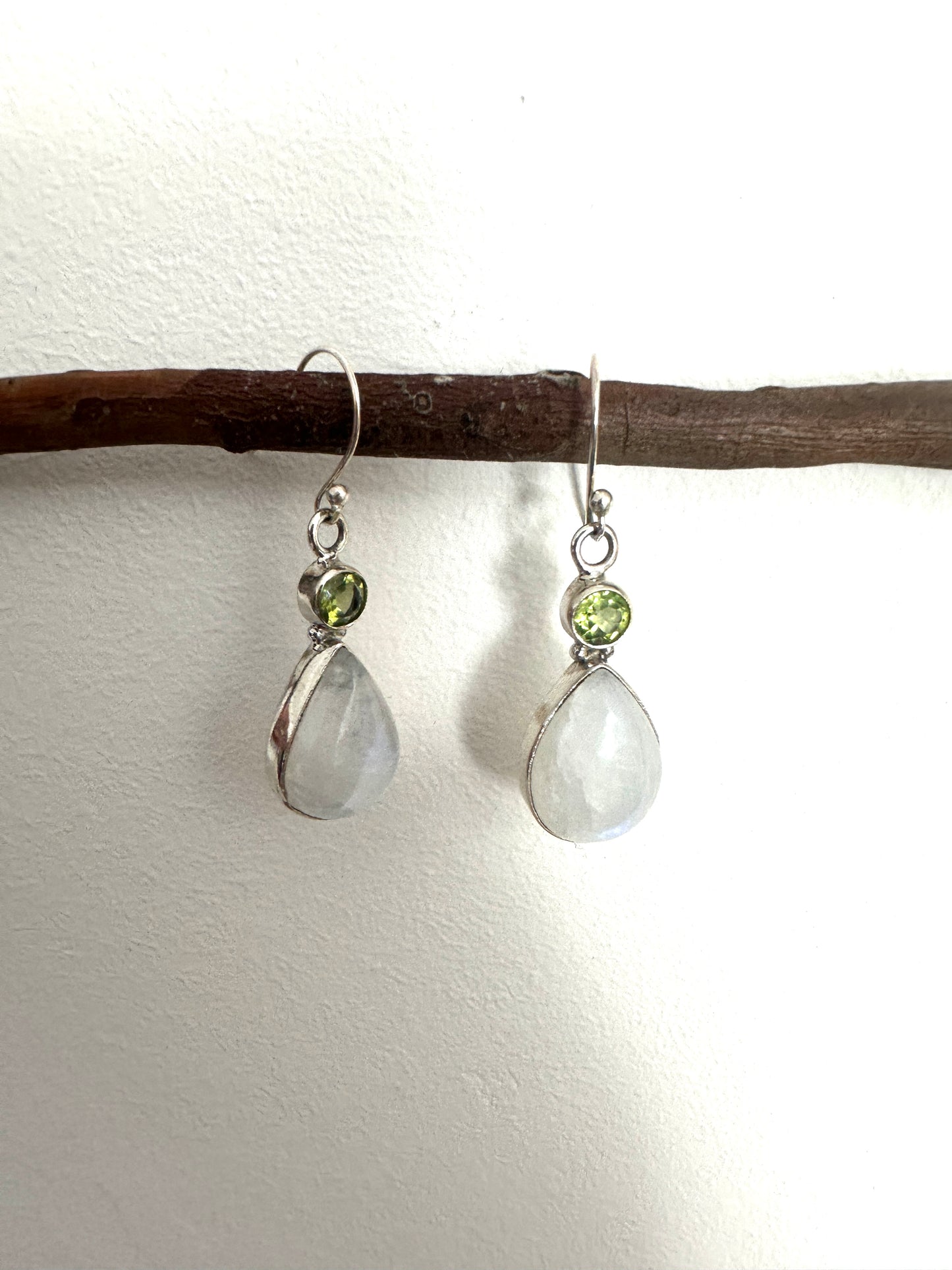 Rainbow Moonstone with Peridot