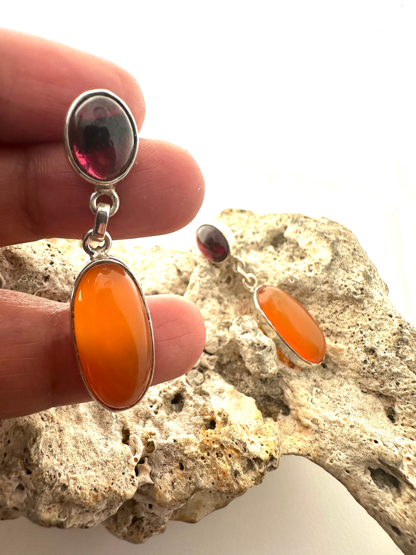 Garnet with Carnelian