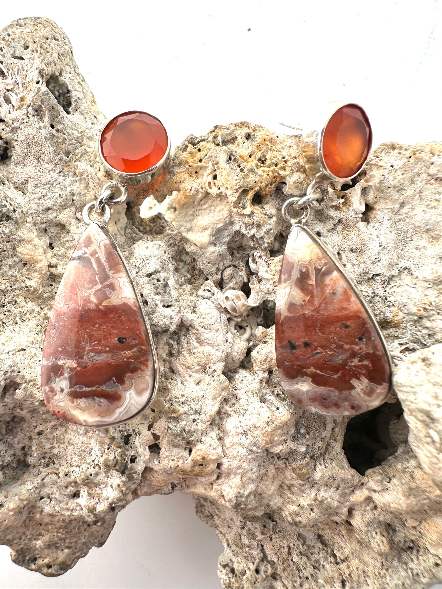 Crazy Lace Agate with Carnelian