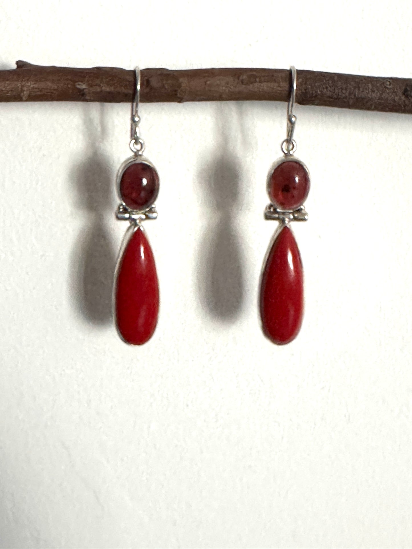 Garnet with Red Coral
