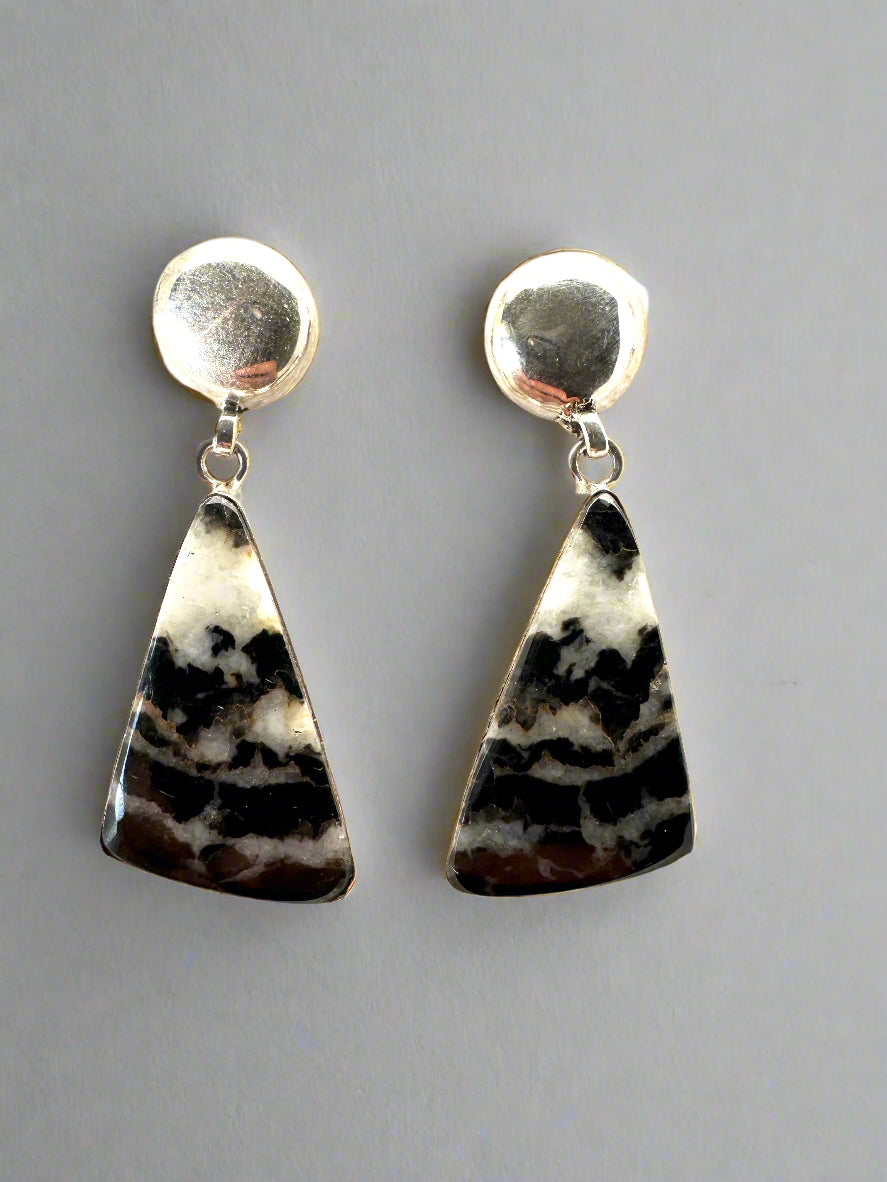 Snowflake Obsidian with SIlver