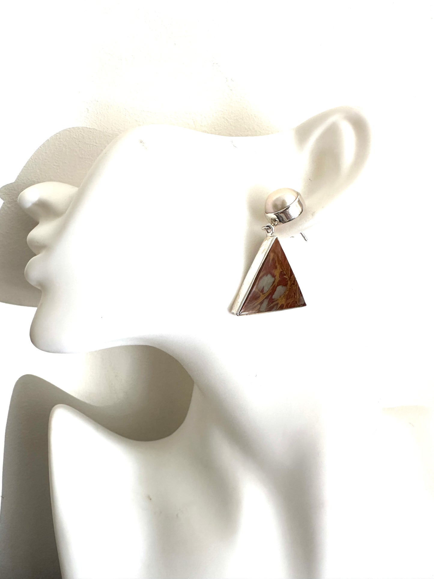 Picasso Jasper with Fresh Water Pearl