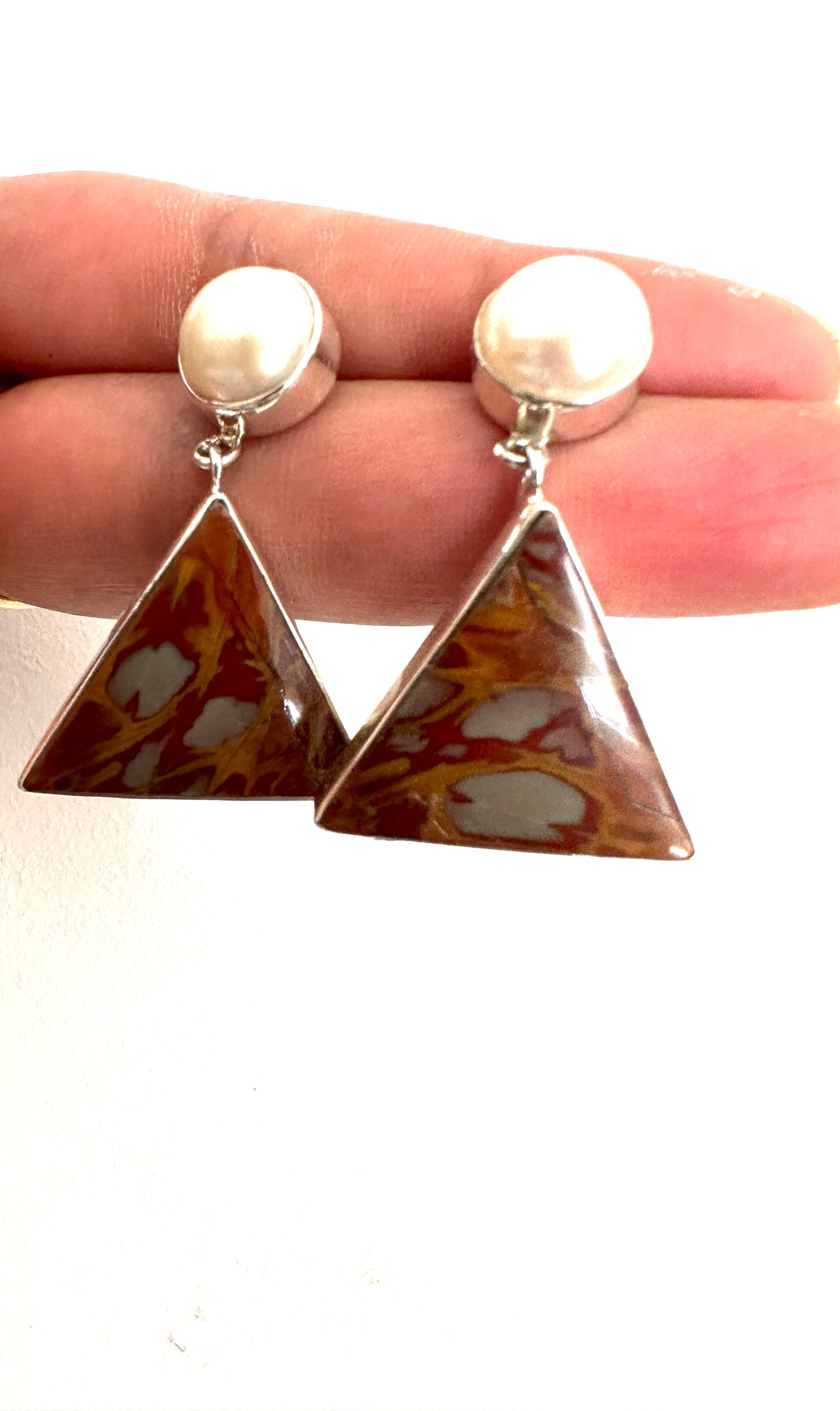 Picasso Jasper with Fresh Water Pearl