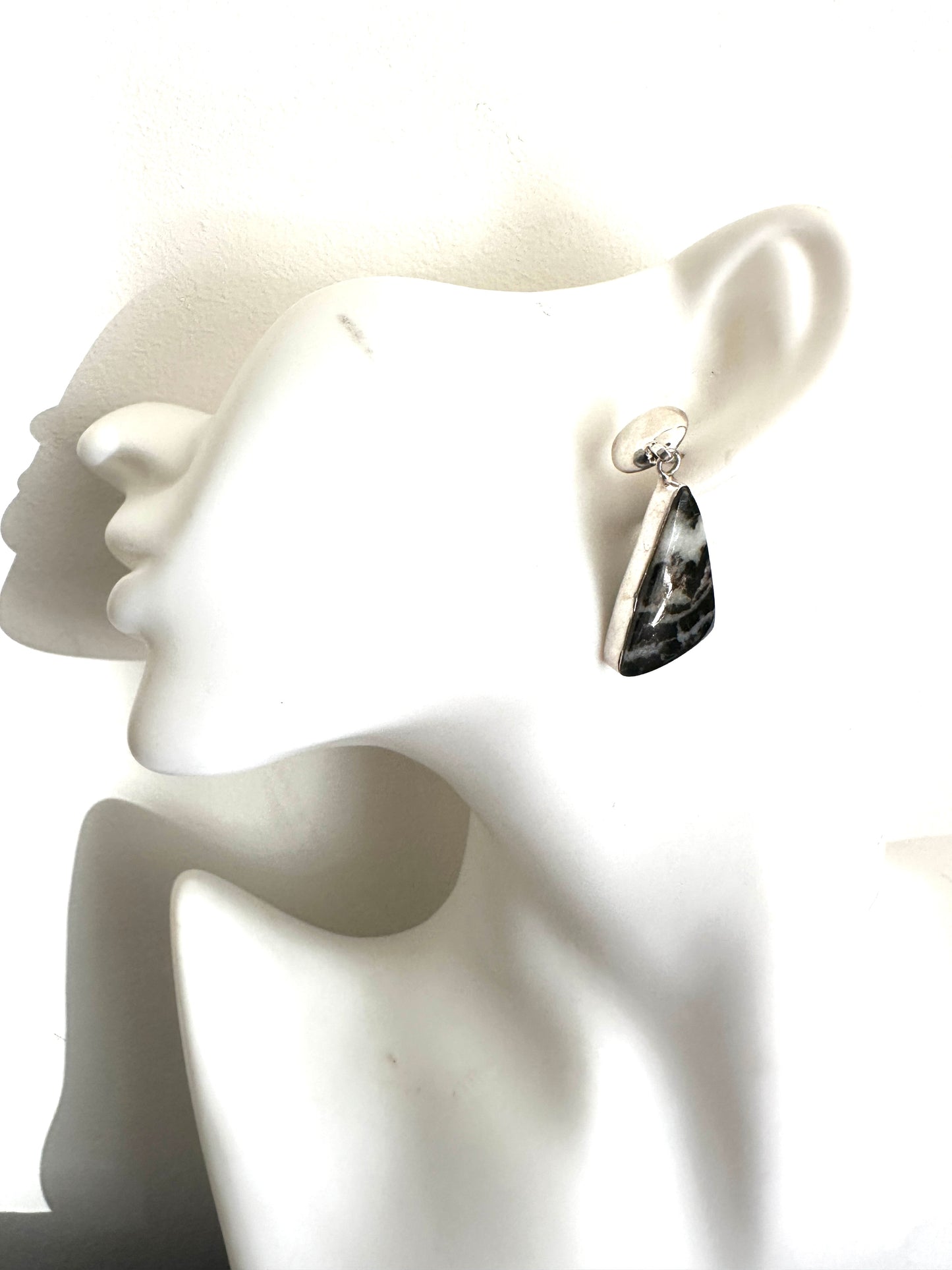 Snowflake Obsidian with SIlver