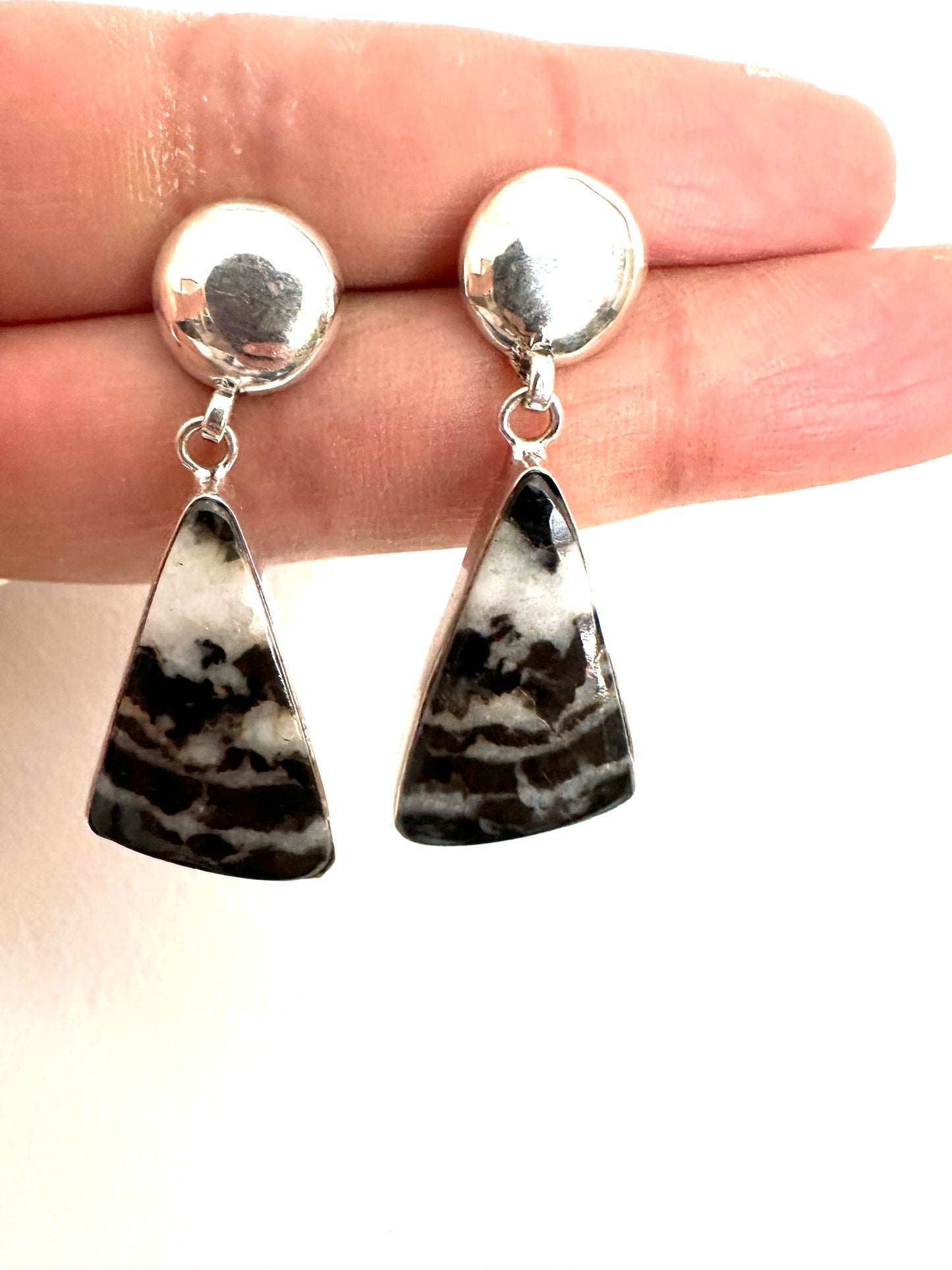 Snowflake Obsidian with SIlver