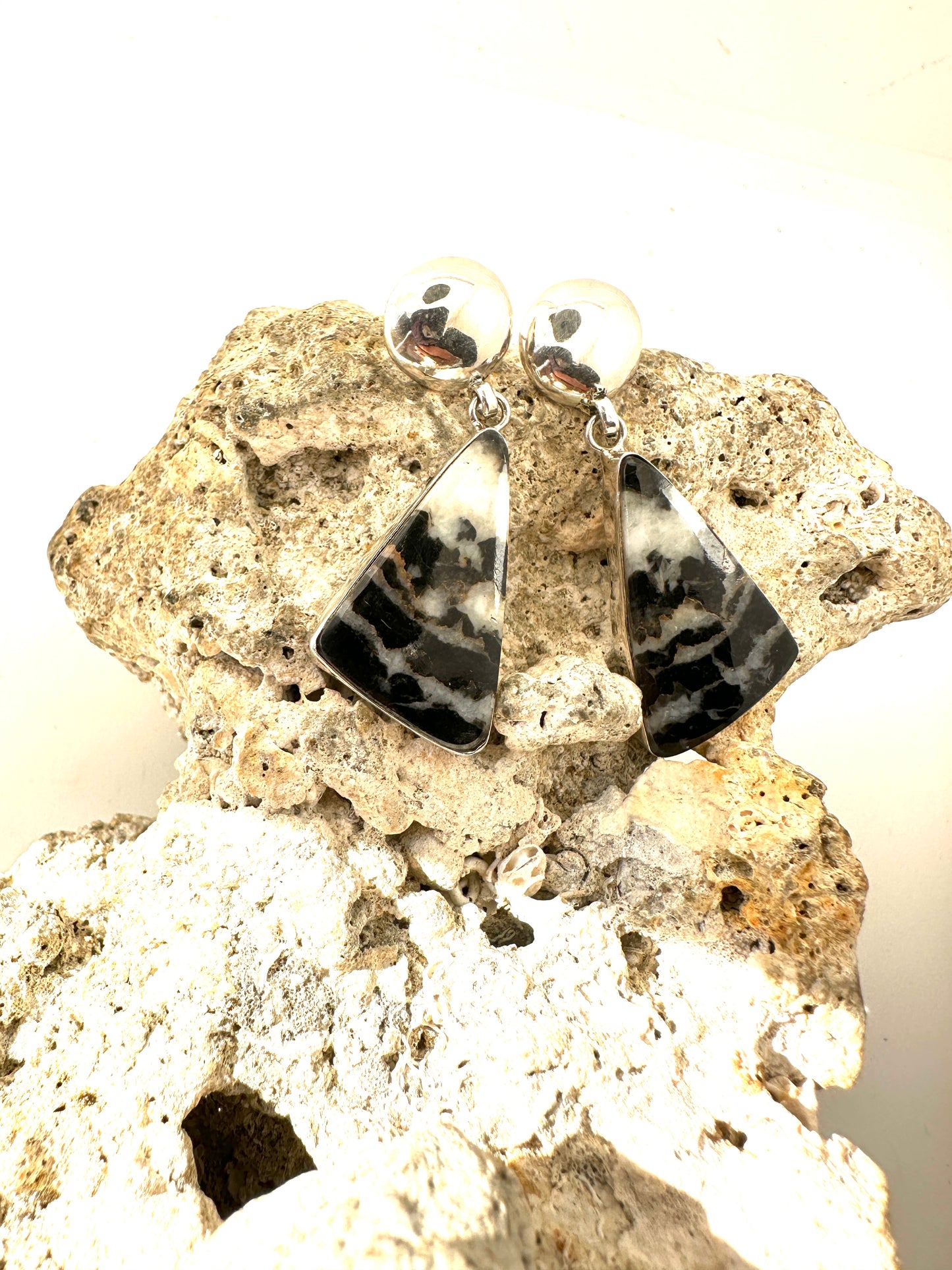 Snowflake Obsidian with SIlver