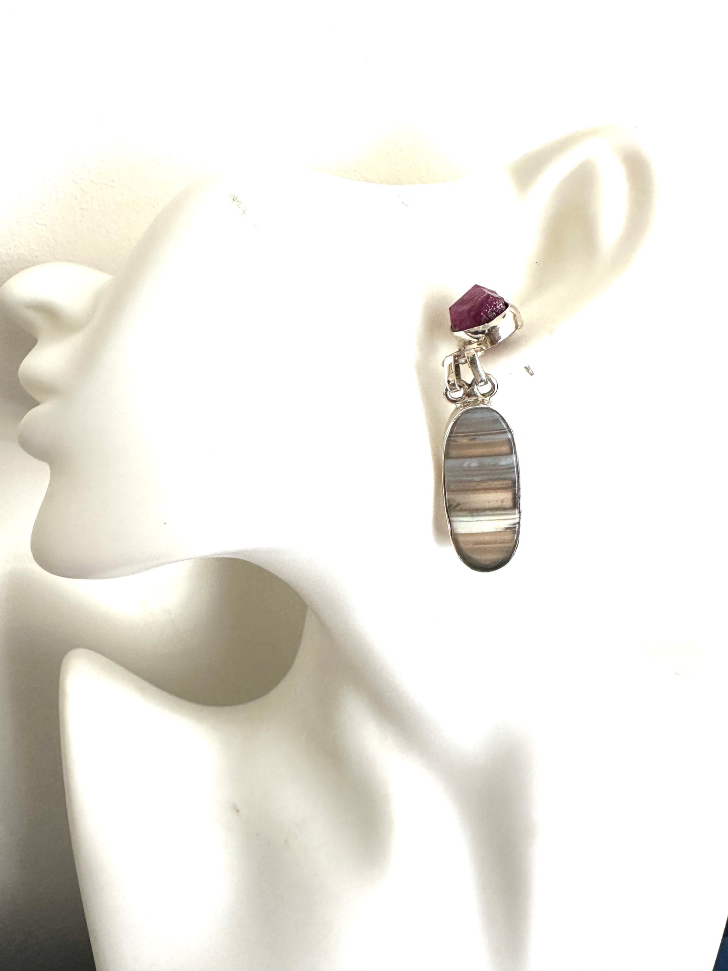 Banded Onyx with Ruby