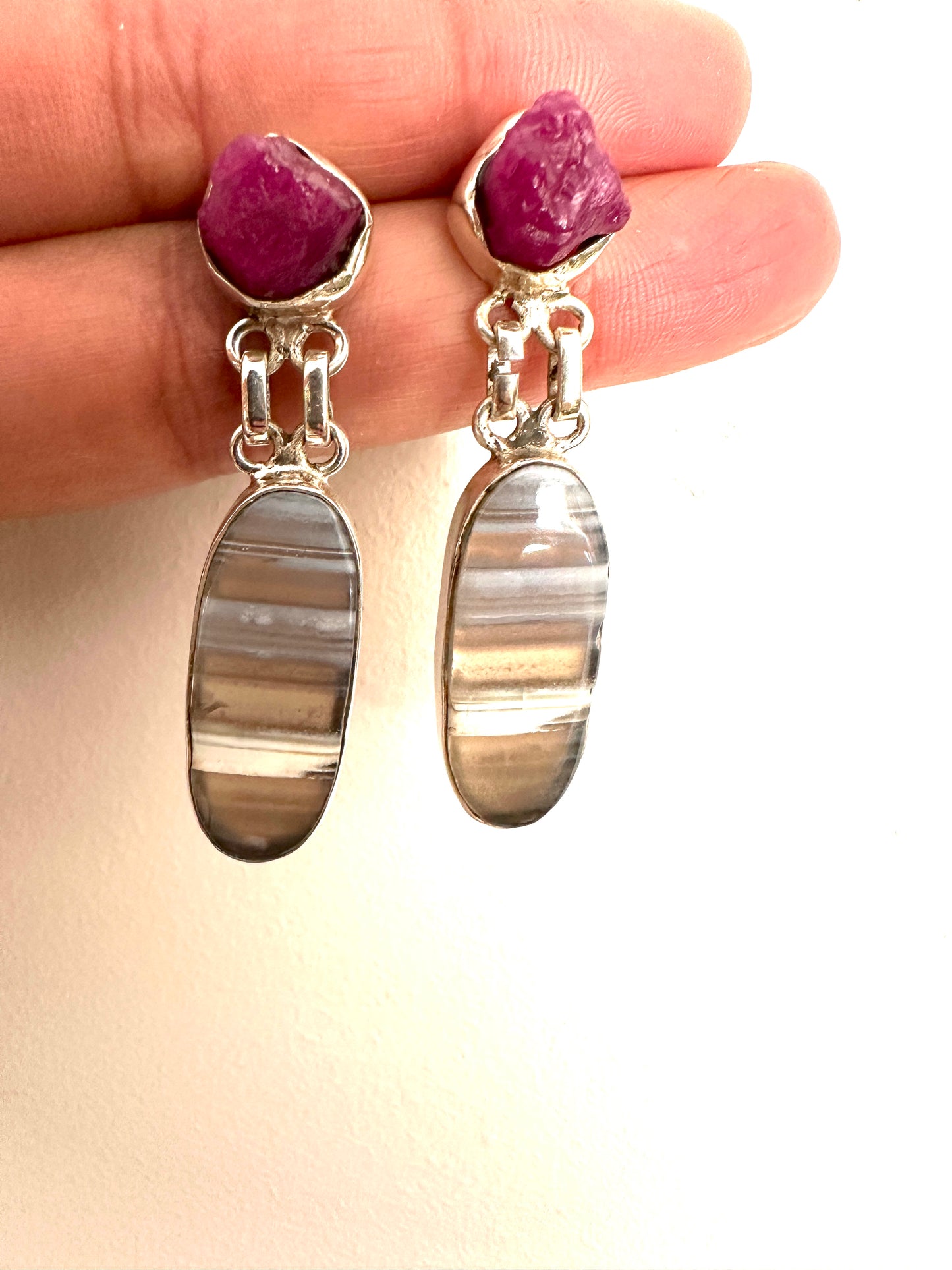 Banded Onyx with Ruby