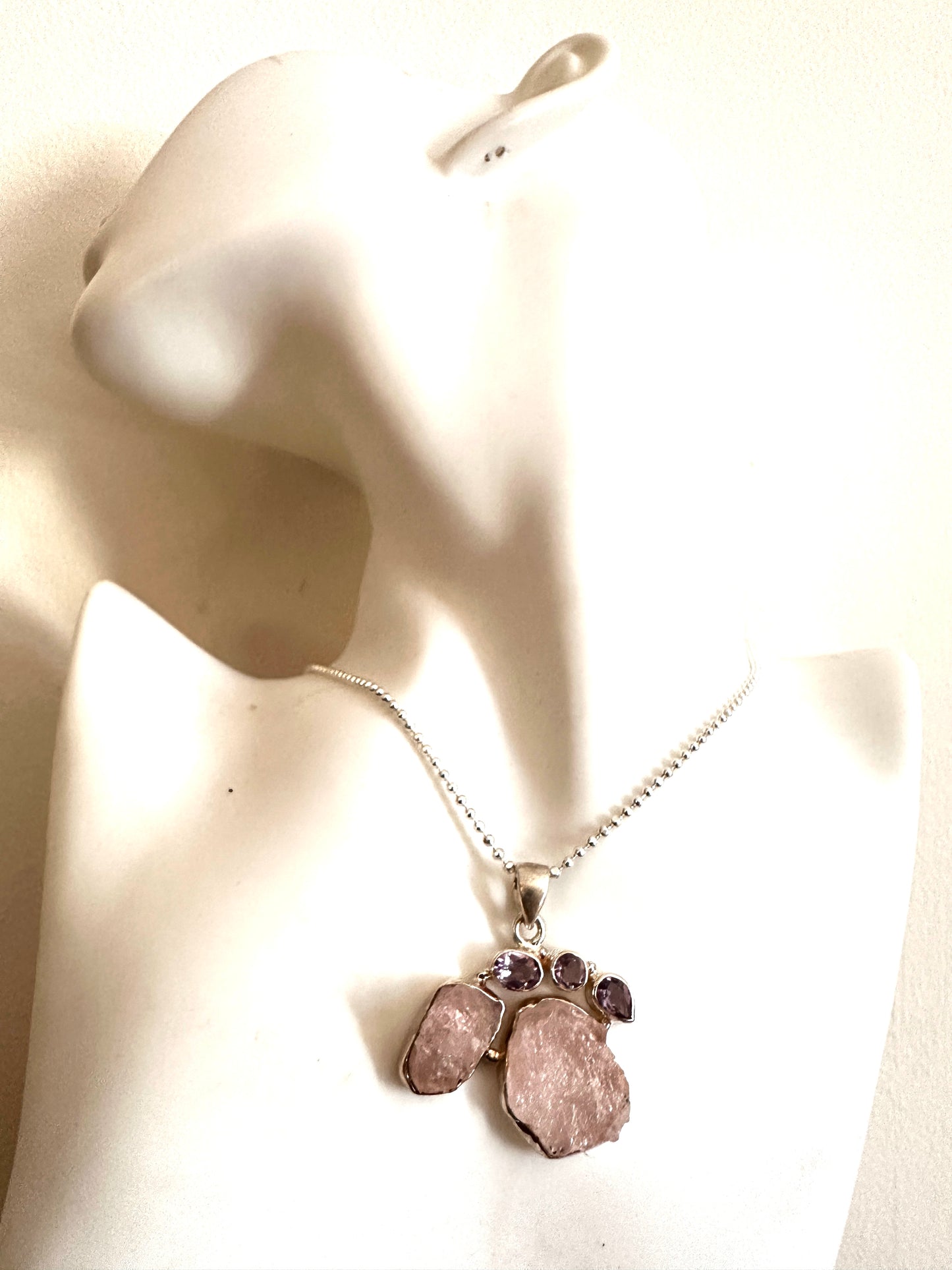 Rose Quartz with Amethyst