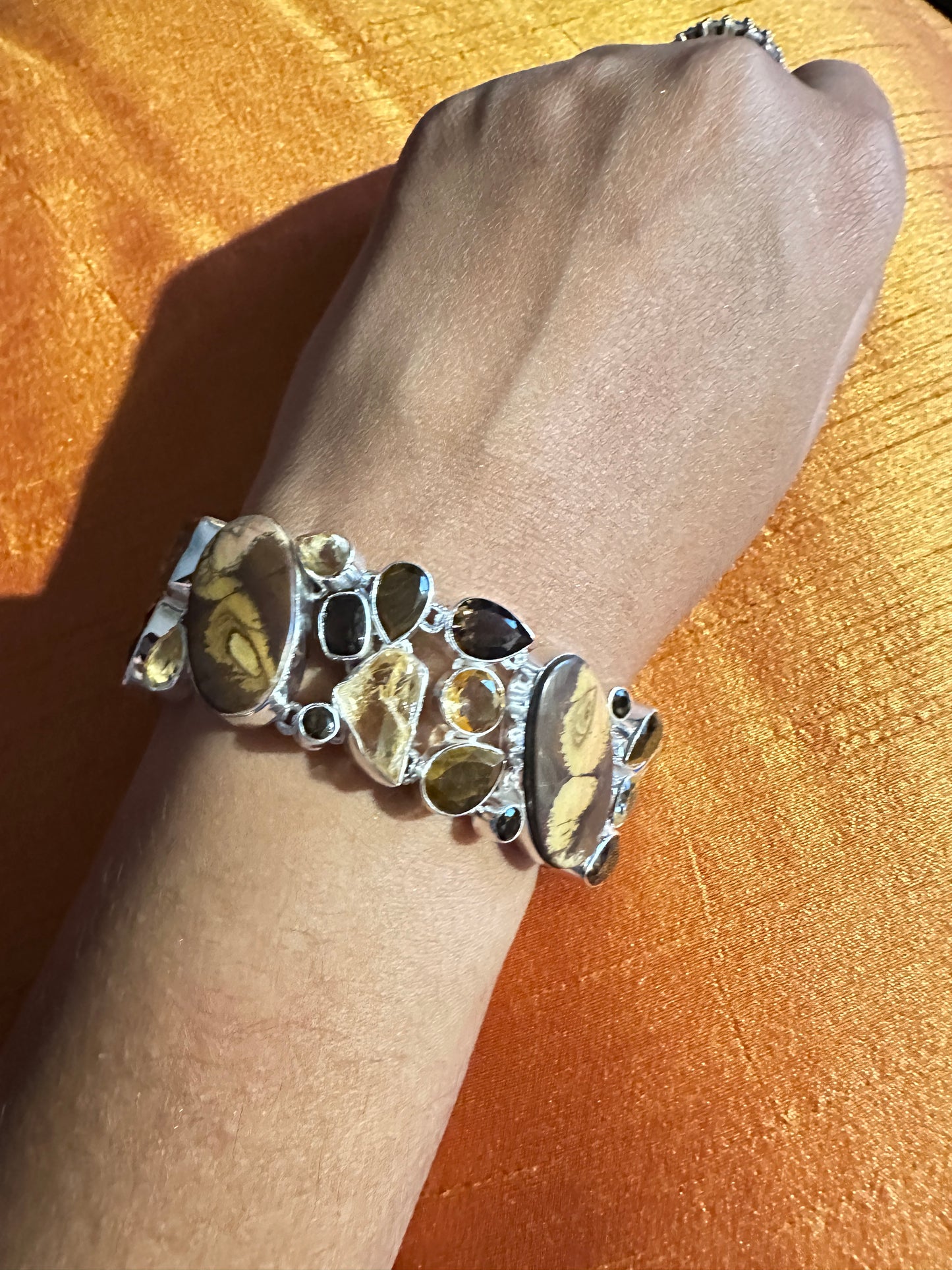 Noreena Jasper with Smoky Quartz,Tiger Eye and Citrine